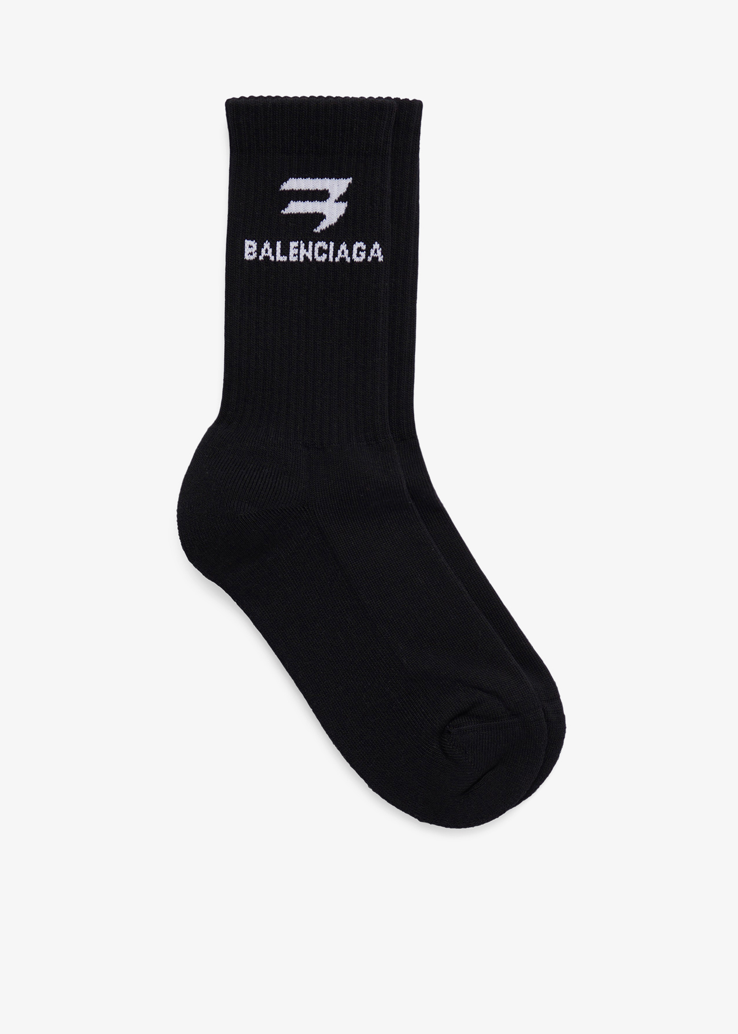 Balenciaga Sporty B Tennis socks for Men - Black in USA | Level Shoes
