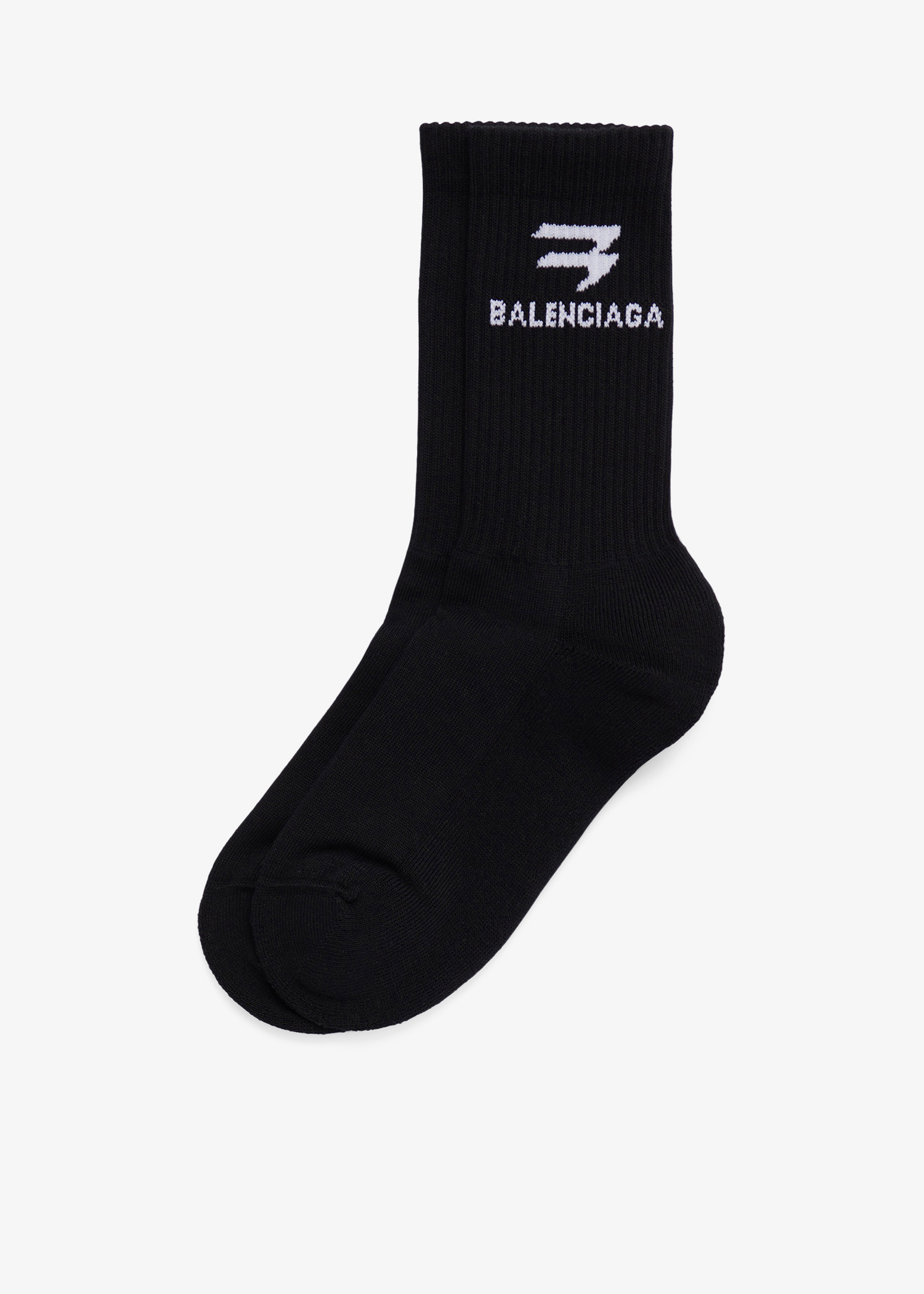 Balenciaga Sporty B Tennis socks for Men - Black in UAE | Level Shoes