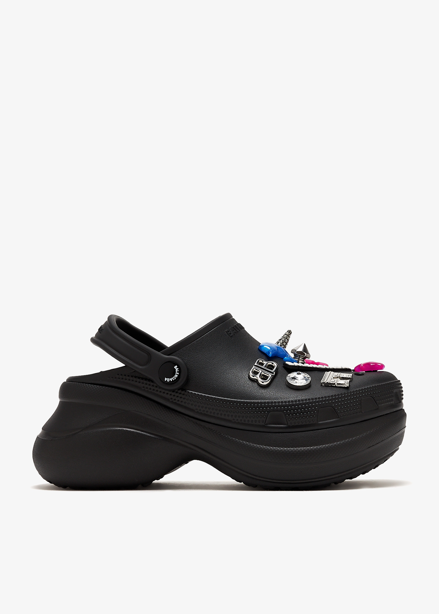 balenciaga クロックス Balenciaga x Crocs Black Chunky Rubber Boots - Ākaibu Store