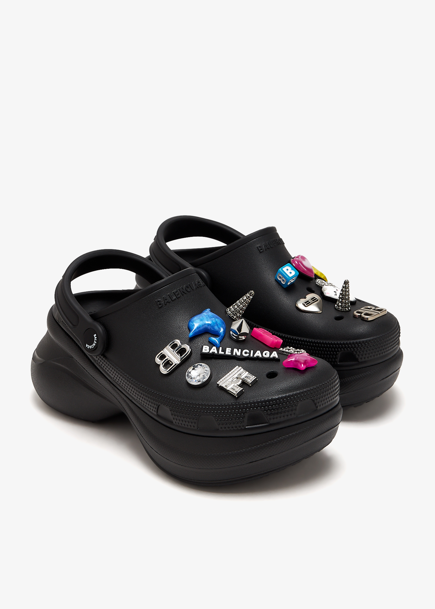 関税負担なし☆BALENCIAGA ウィメンズ Crocs ミュール Jibbitz Balenciaga x Crocs Jibbitz mules for Women - Black in USA