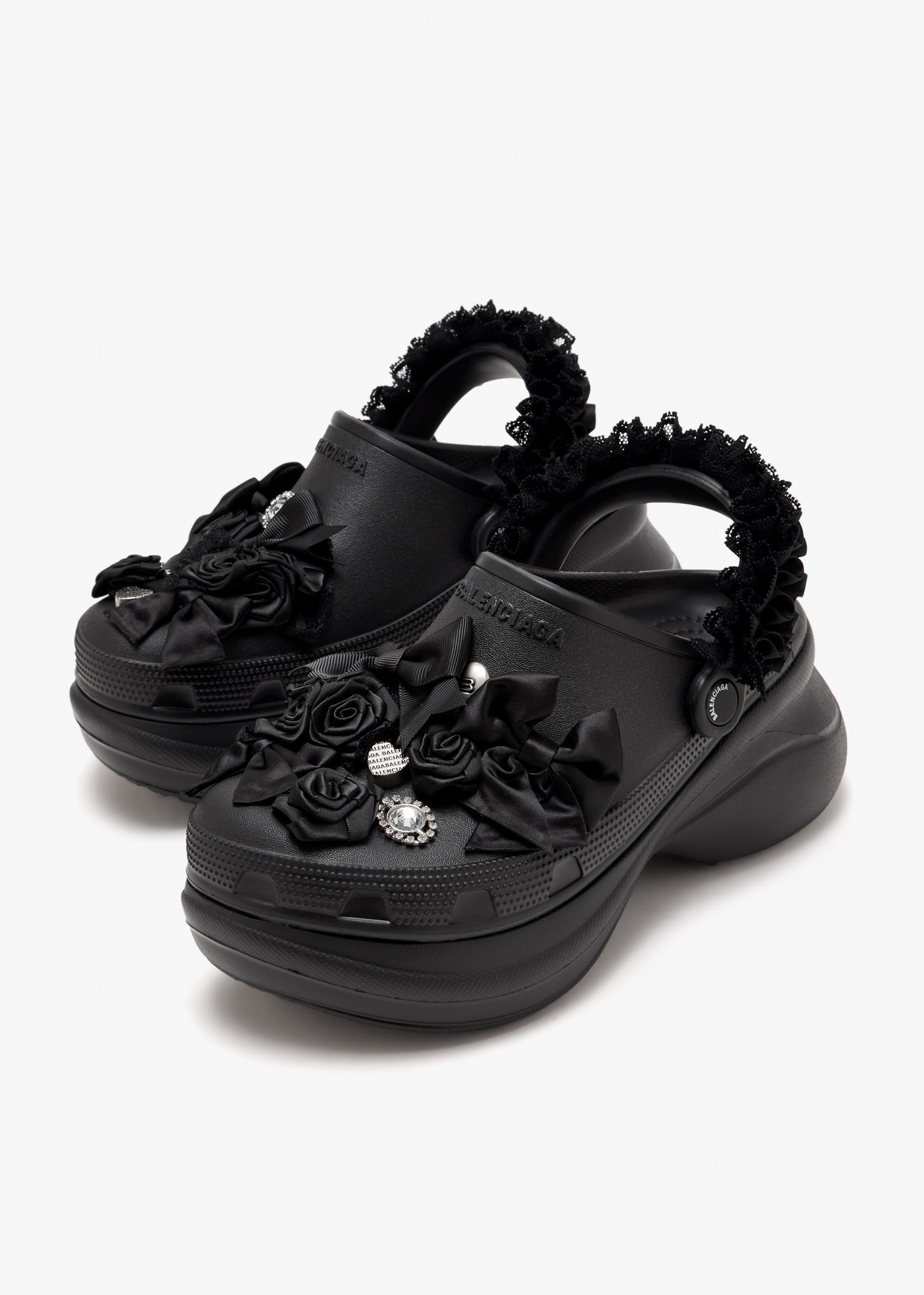 Balenciaga x Crocs™ Jibbitz™ mules for Women - Black in UAE