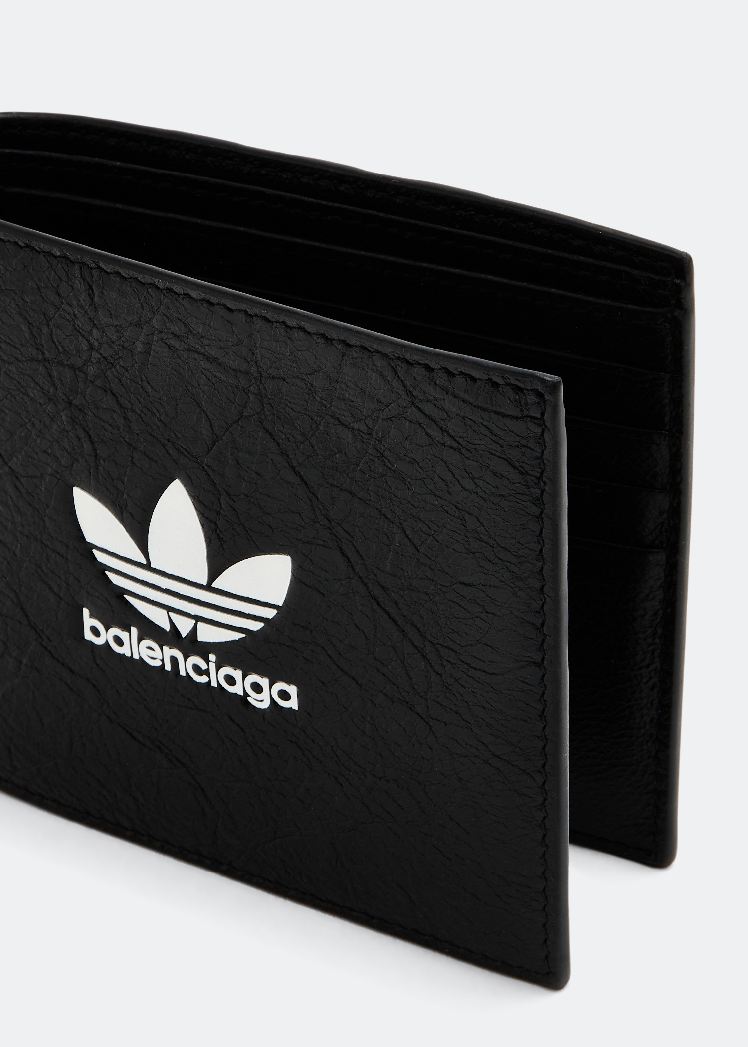 Balenciaga x adidas Square folded wallet for Men - Black in USA 