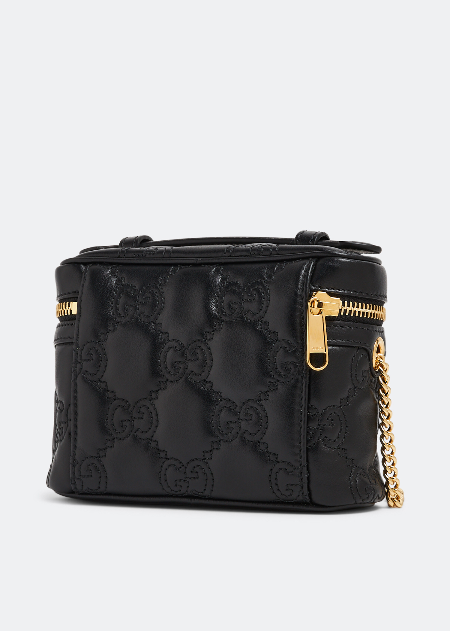 Gucci GG Matelassé top-handle mini bag for Women - Black in