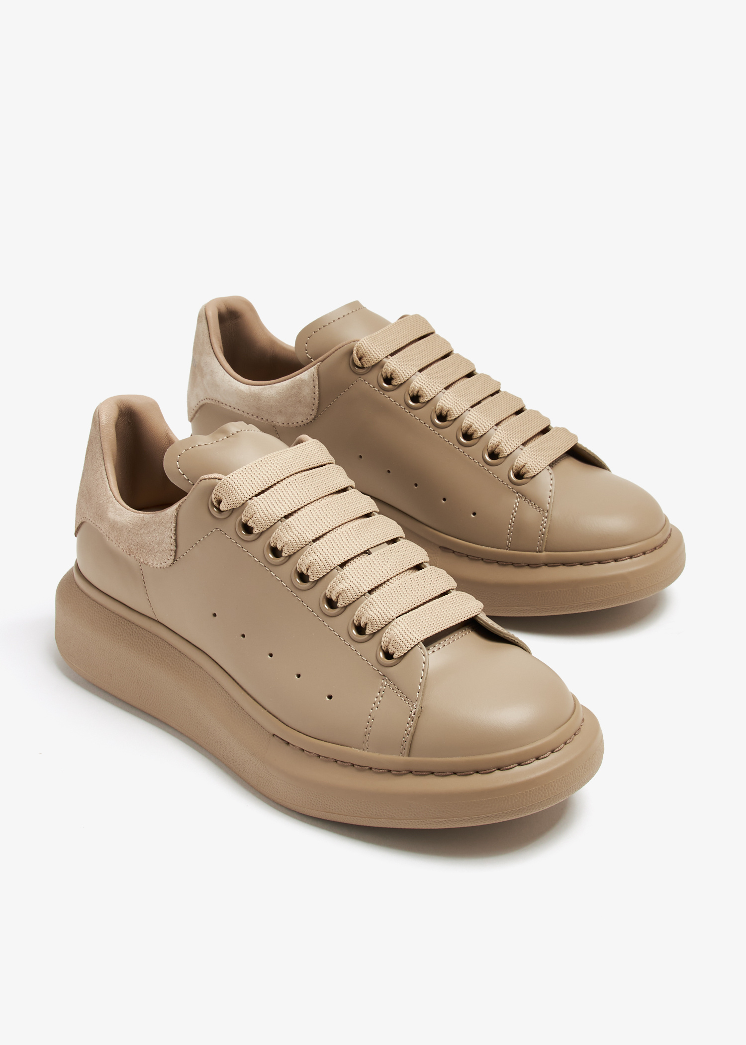 スニーカー Tread Sneakers - Alexander McQueen - Leather - Beige 23757444_54331700_600.jpg