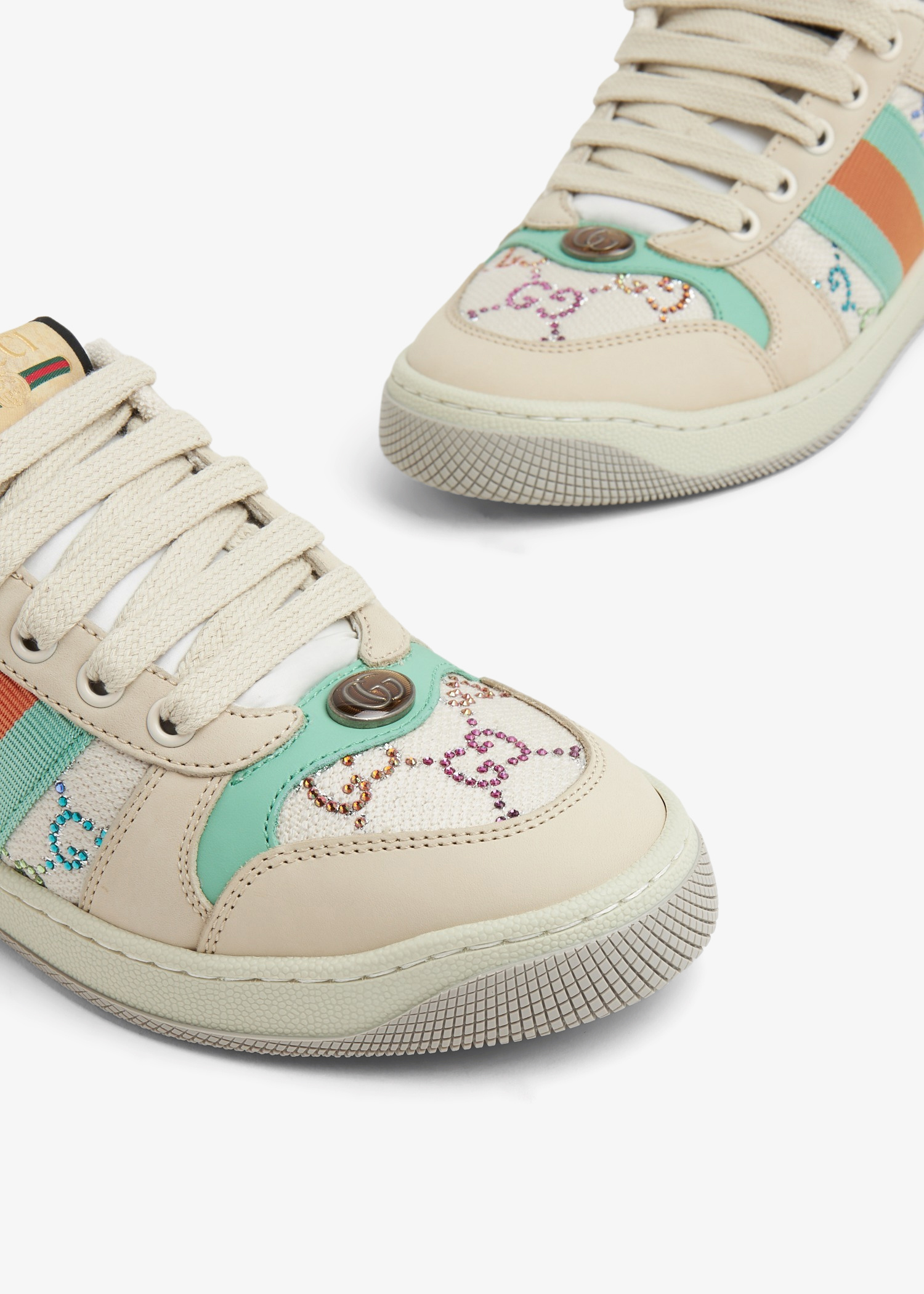 せいページ Gucci Screener sneakers for Women - Beige in Oman | Level Shoes