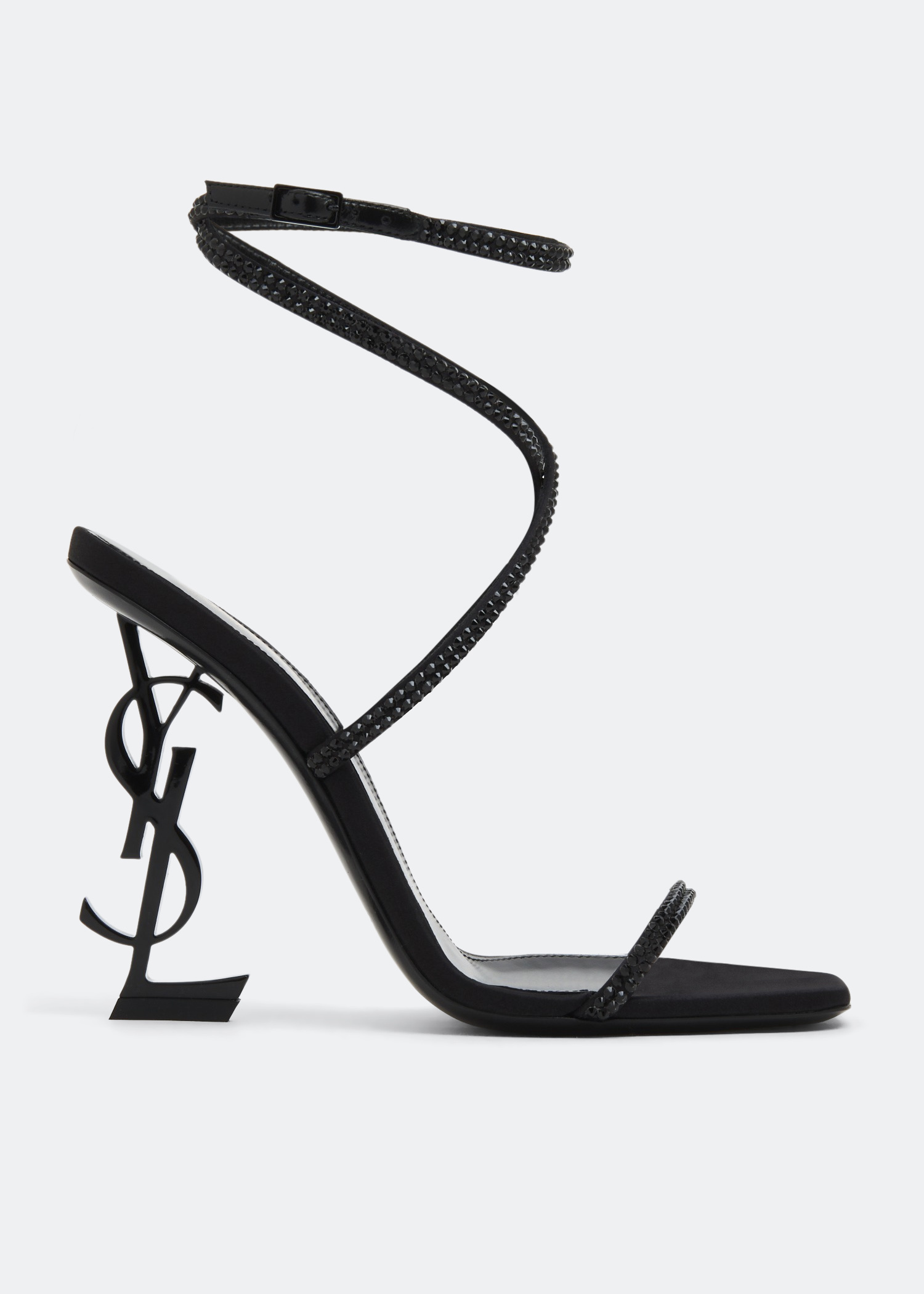 Saint Laurent Opyum sandals for Women - Black in Qatar