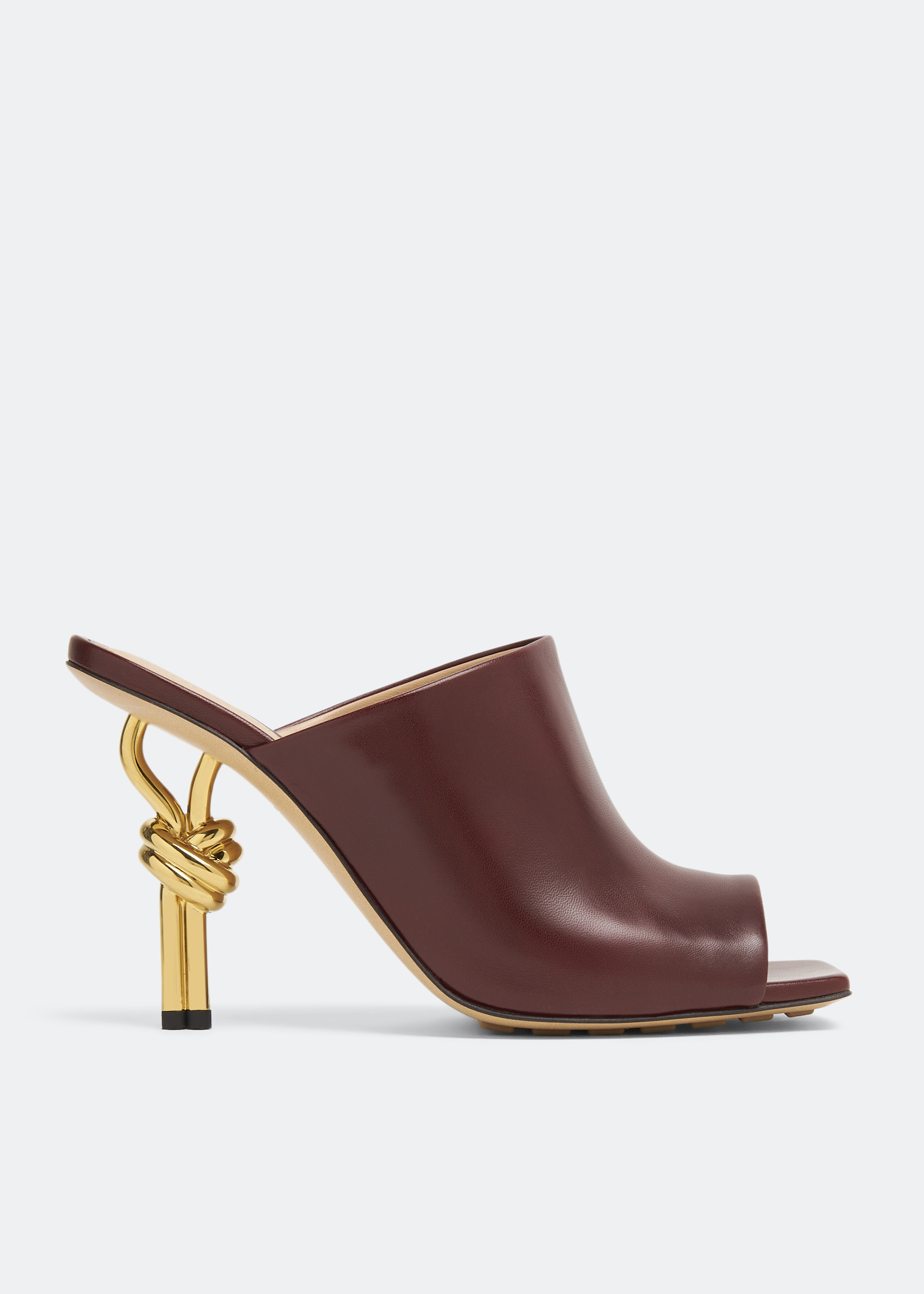 Bottega Veneta Knot mules for Women - Burgundy in UAE