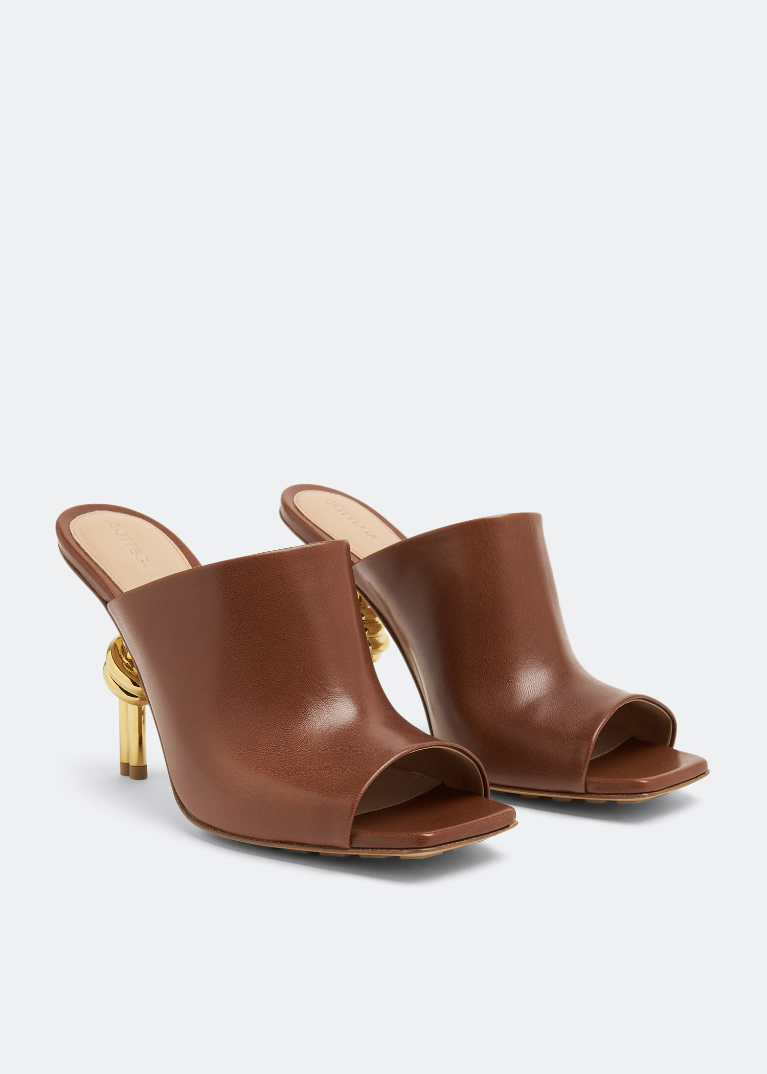 Bottega Veneta Knot mules for Women - Brown in UAE | Level Shoes