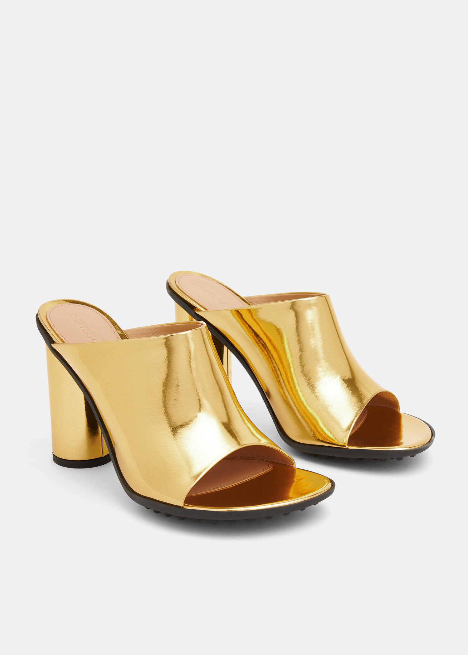 Bottega Veneta Atomic mules for Women - Gold in USA | Level Shoes