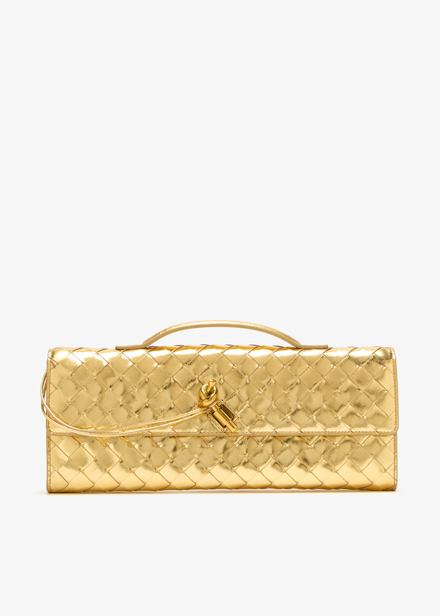 クラッチバッグ BOTTEGA VENETA  Clutches Women Leather Gold Bottega Veneta® Women's Andiamo Clutch in Gold. Shop online now.