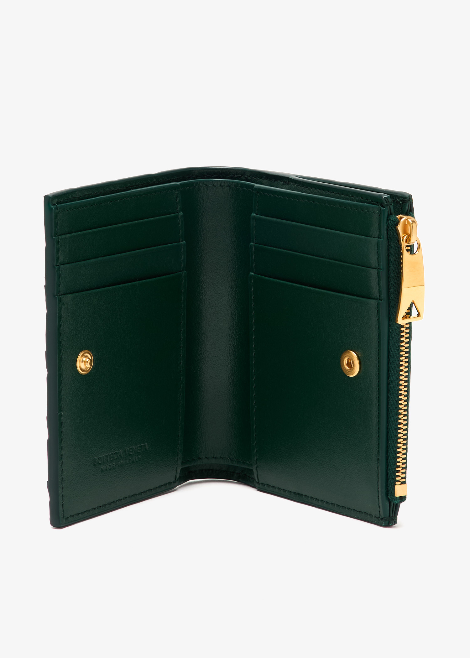 Bottega Veneta Intrecciato small bi-fold wallet for Women