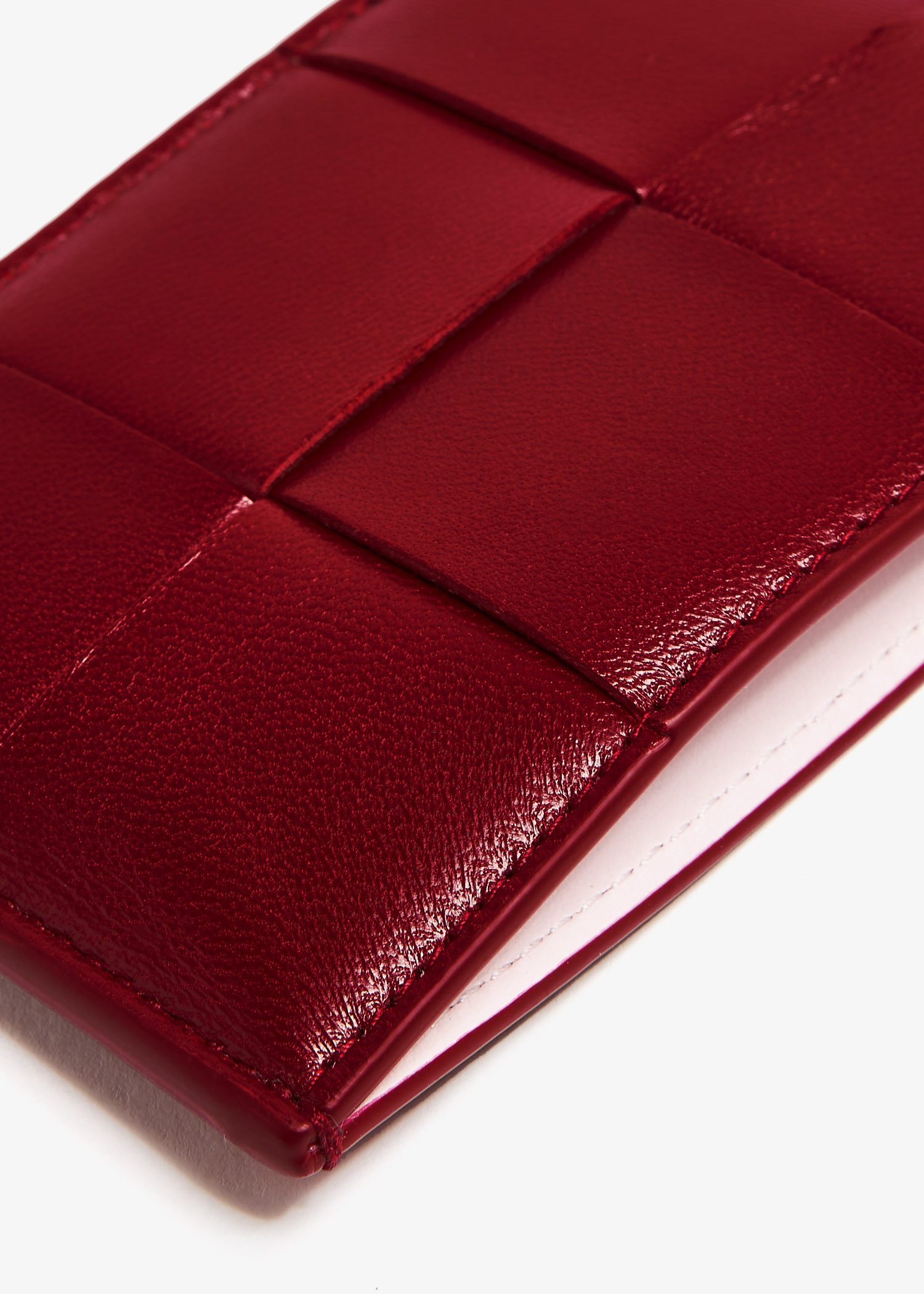Bottega Veneta Cassette credit card case for Women - Red in KSA