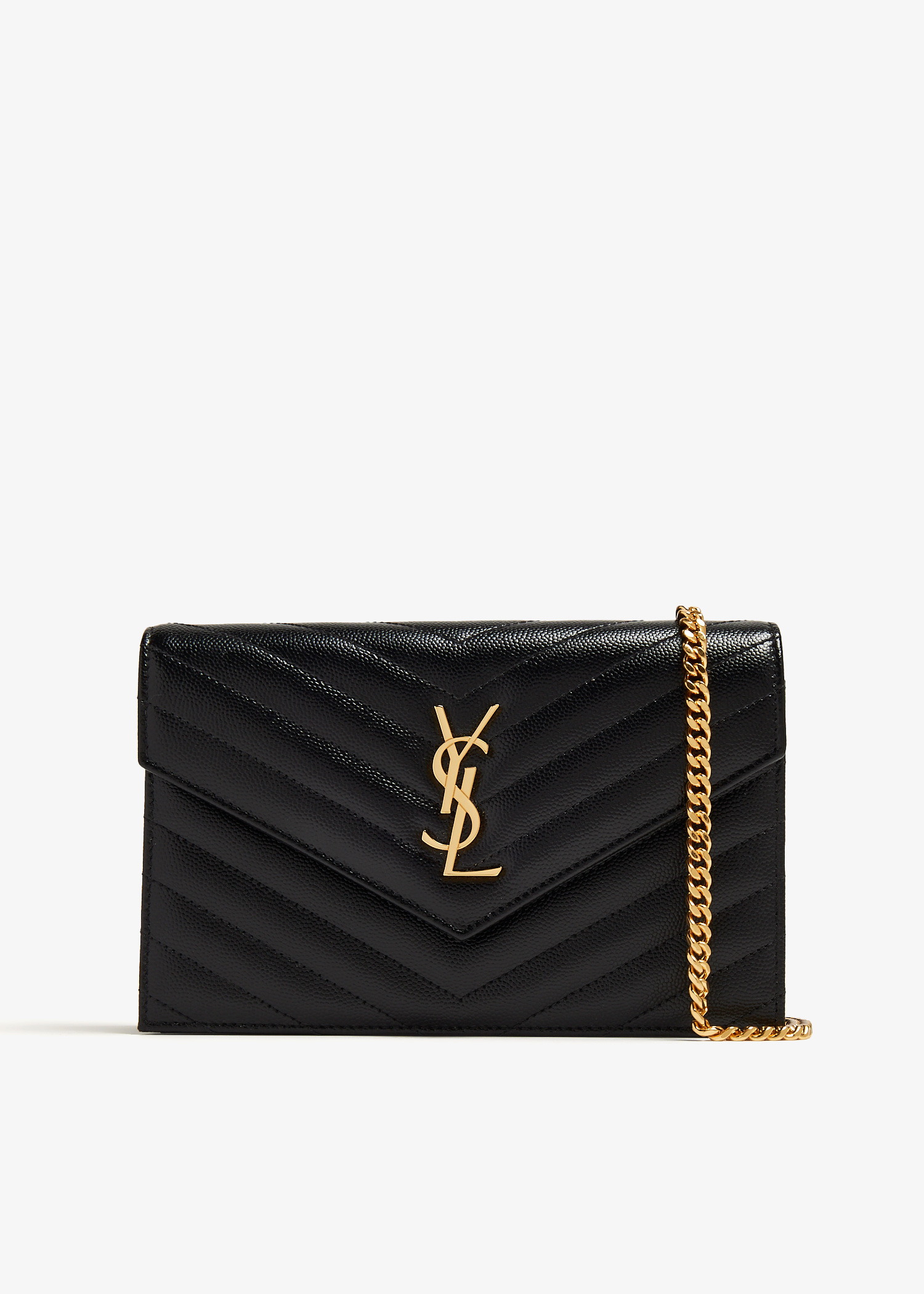 Saint Laurent Cassandre envelope chain wallet for Women