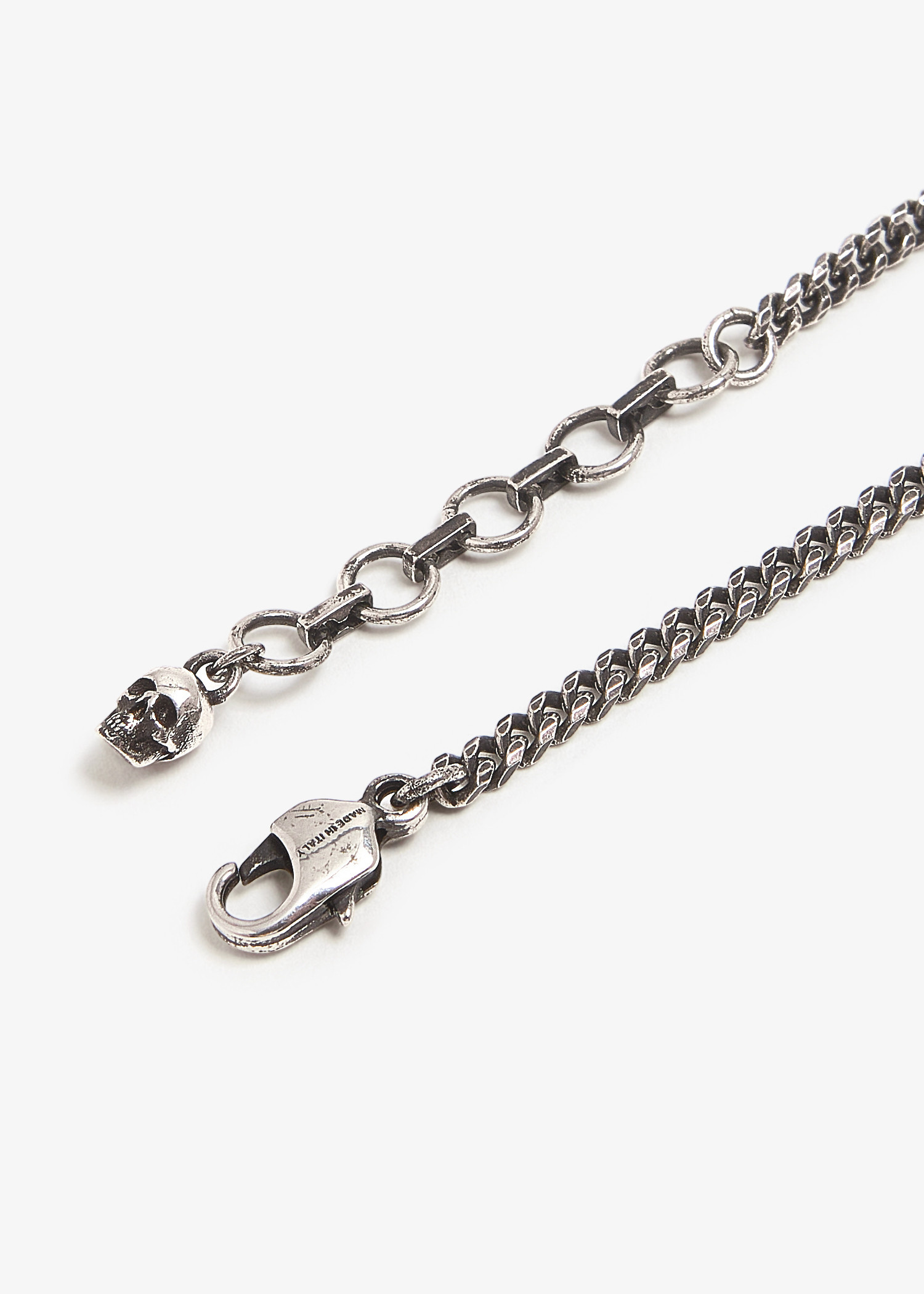 McQueen Faceted stone necklace for Men - Silver in USA | Level Shoes