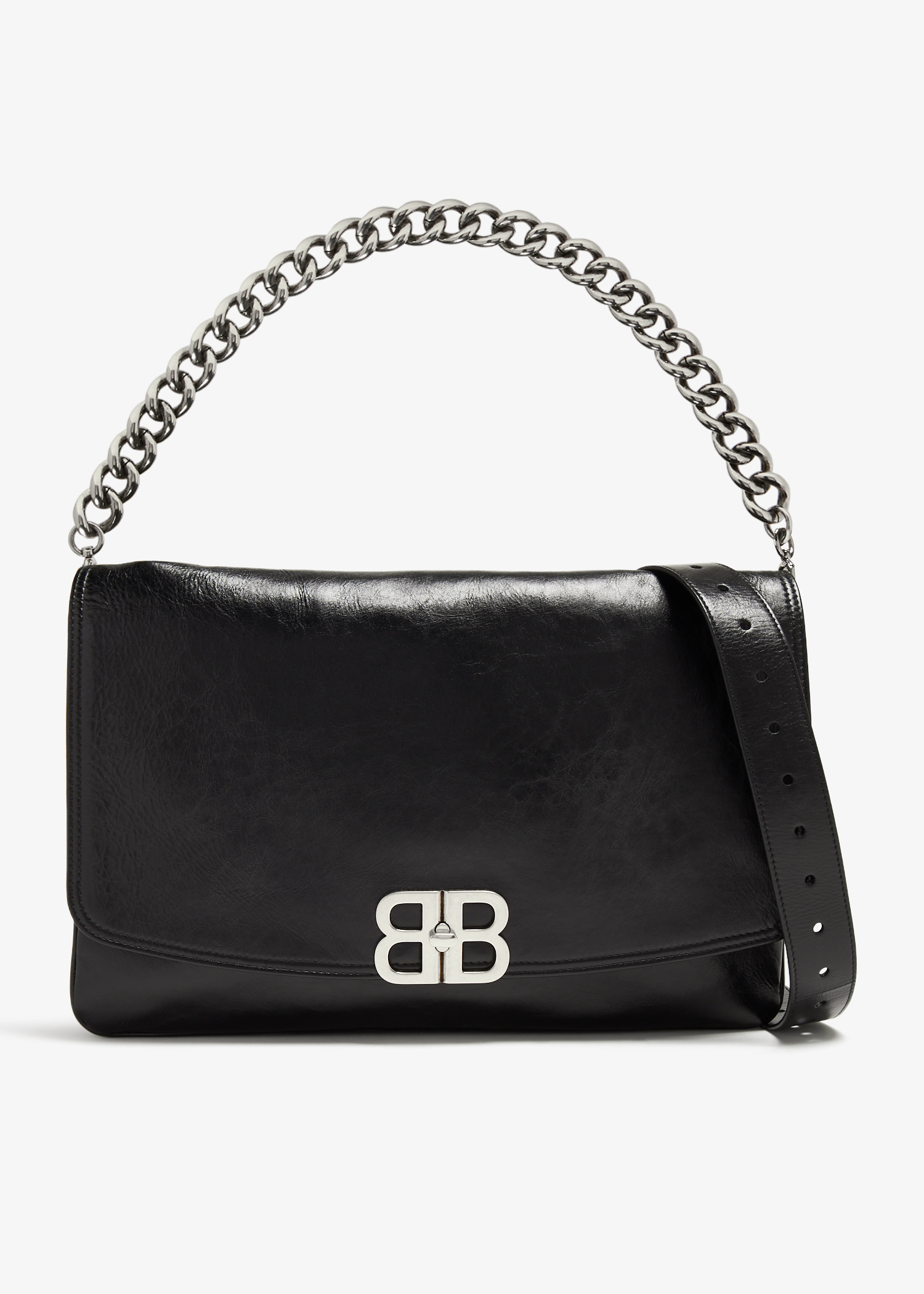Balenciaga BB Soft large flap bag for Women - Black in Qatar