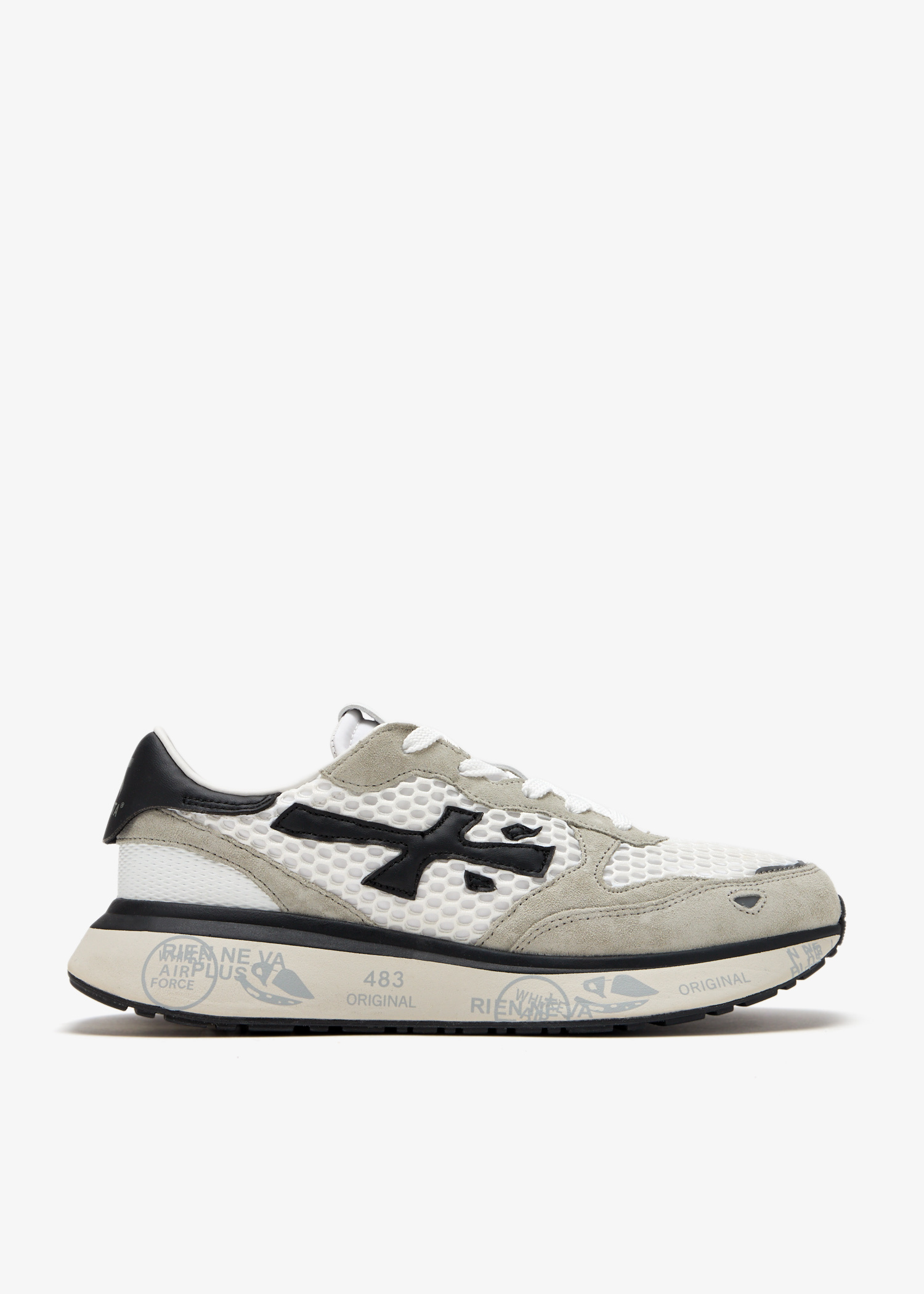 スニーカー PREMIATA LAURYN 7487 - Mesh Sneakers Premiata Women's Sneakers in Gold Leather with Mesh Art