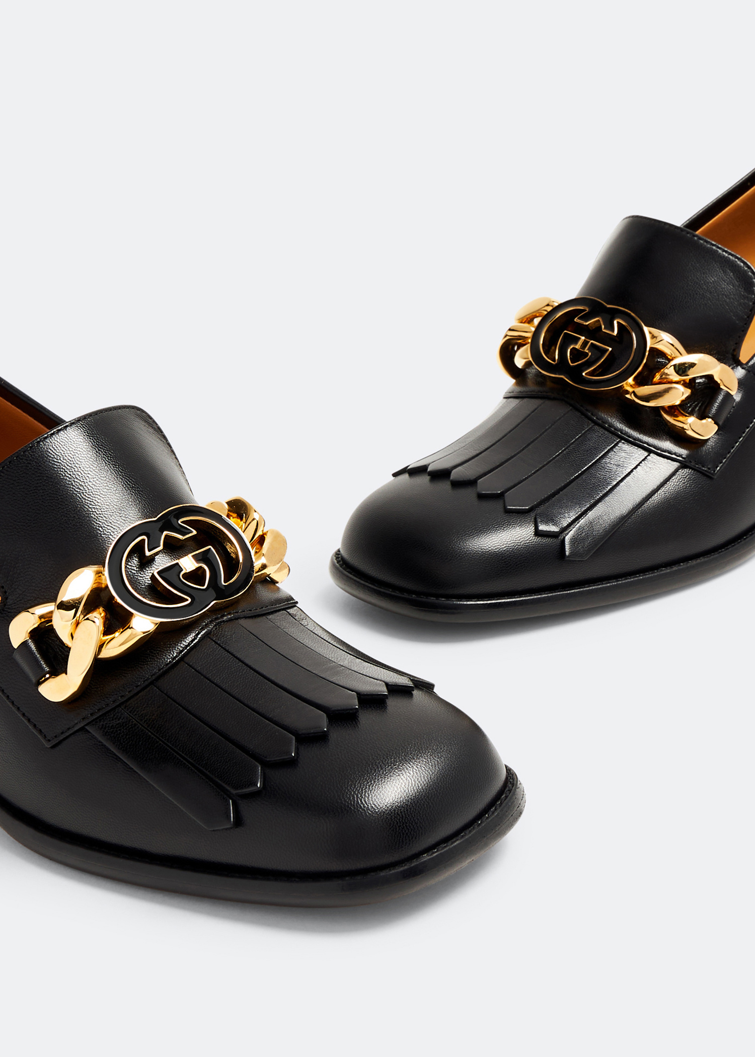 GUCCI ブラック オープントゥ ミュール❣️37 Gucci Interlocking G mid-heel pumps for Women - Black in UAE