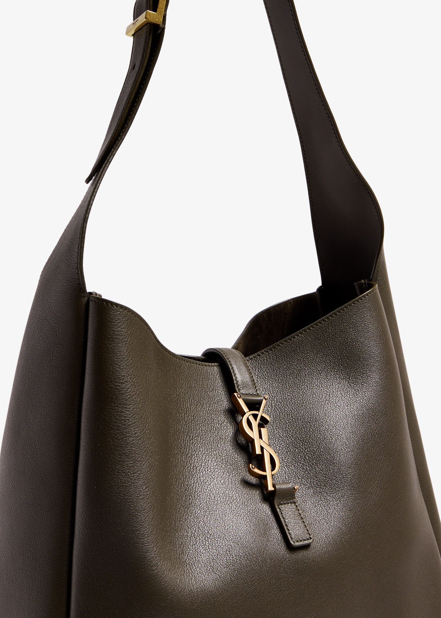 Saint Laurent Le 5 À 7 large supple bag for Women - Brown in