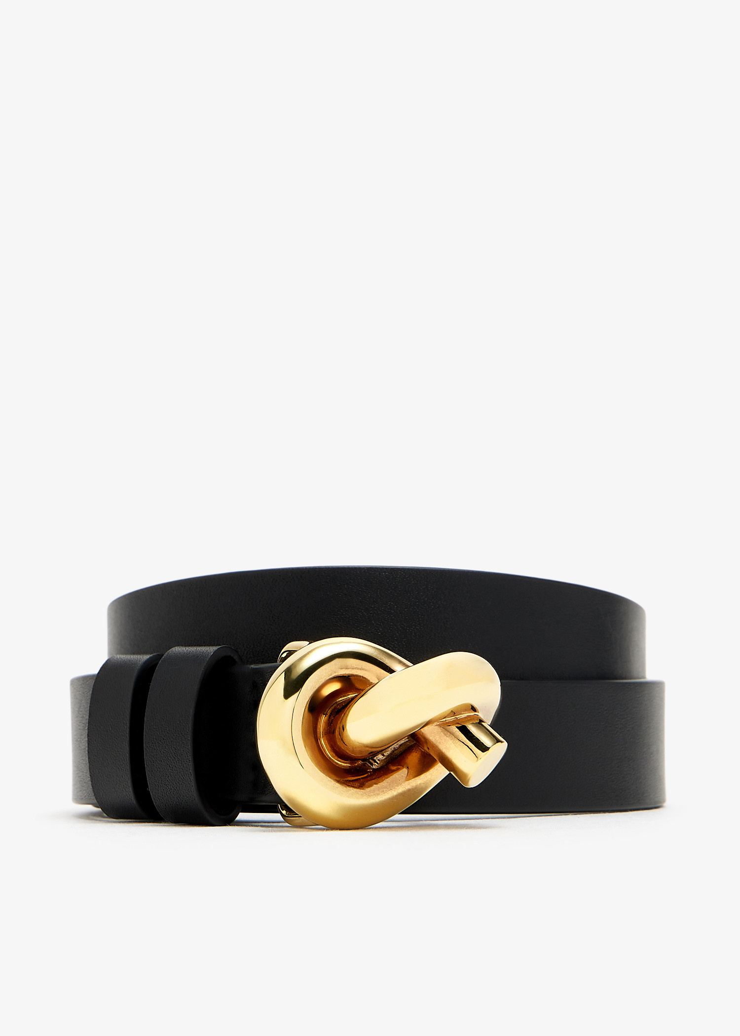 Bottega Veneta Knot belt for Women - Black in UAE | Level Shoes