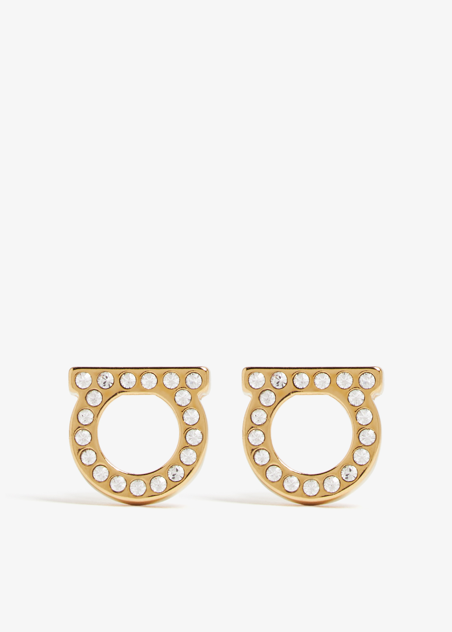 Ferragamo Gancini crystal earrings for Women - Gold in UAE