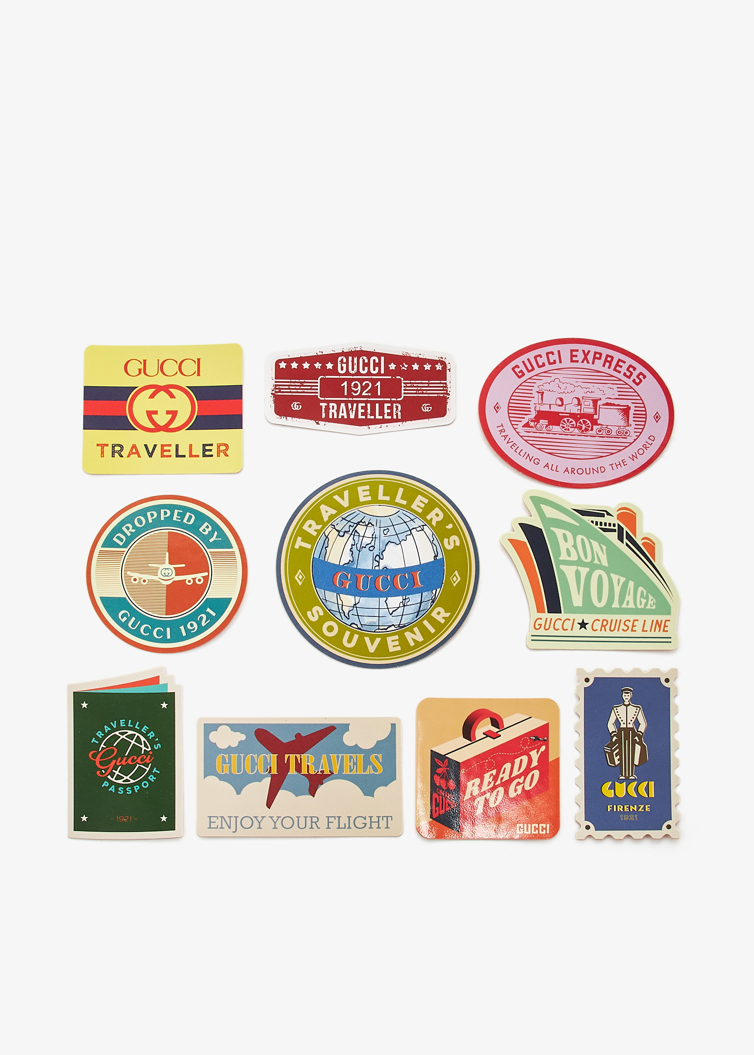 Gucci Traveller Luggage sticker set for Men - Multicolored in UAE