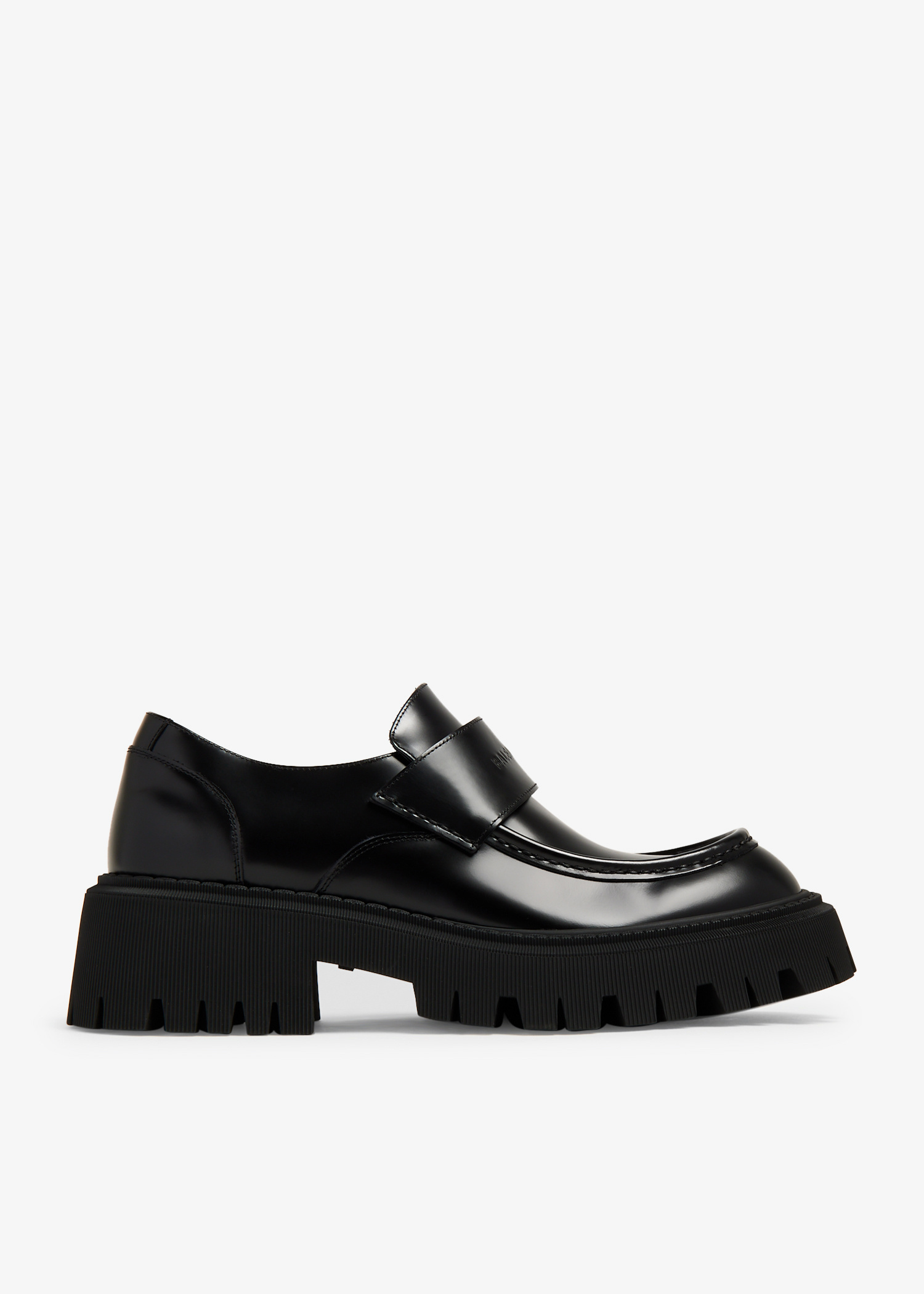 【BALENCIAGA】TRACTOR ローファー ロゴ ラバー アウトソール BALENCIAGA】TRACTOR ローファー ロゴ ラバー アウトソール