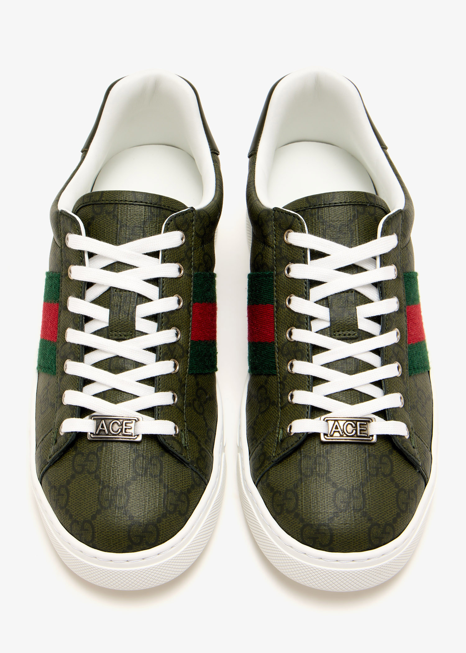 Gucci Ace Web sneakers for Men - Green in UAE | Level Shoes