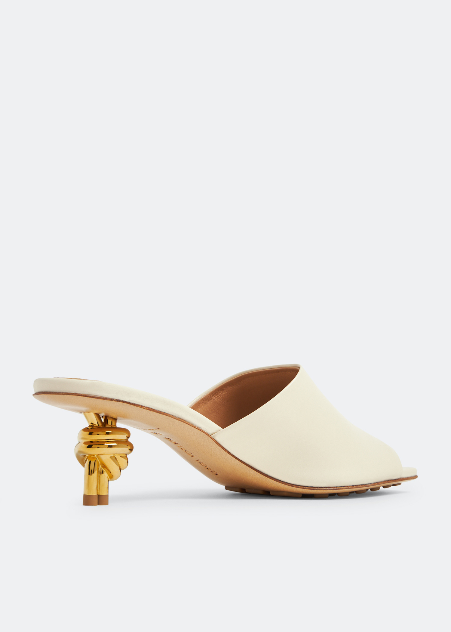 Bottega Veneta Knot mules for Women - Beige in UAE | Level Shoes