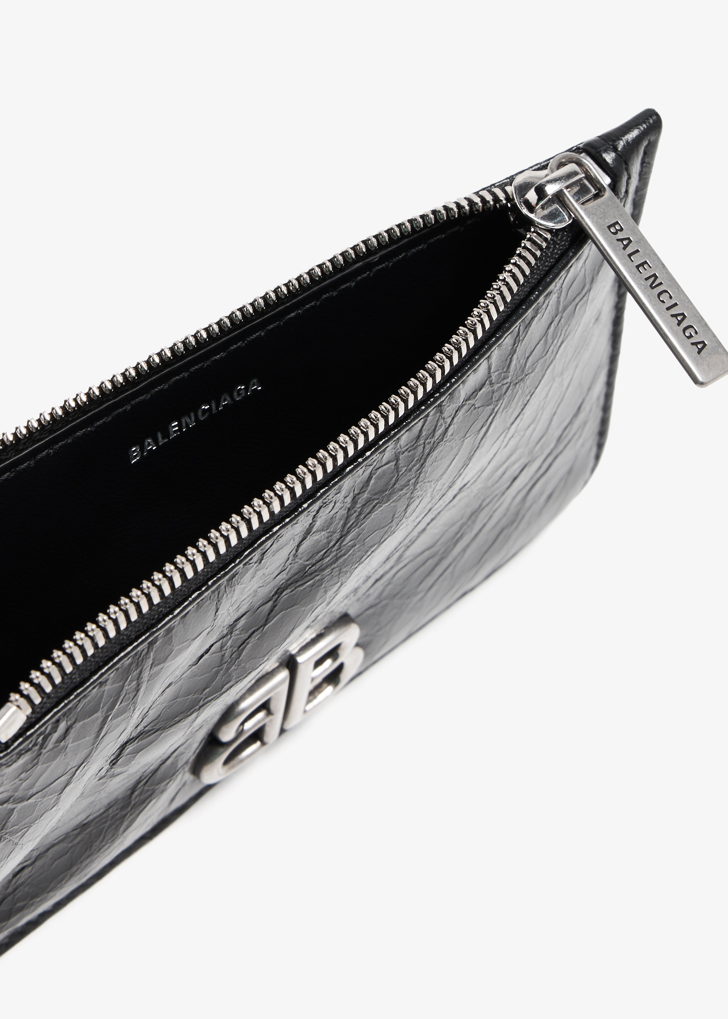 Balenciaga Monaco long coin and card case for Women - Black