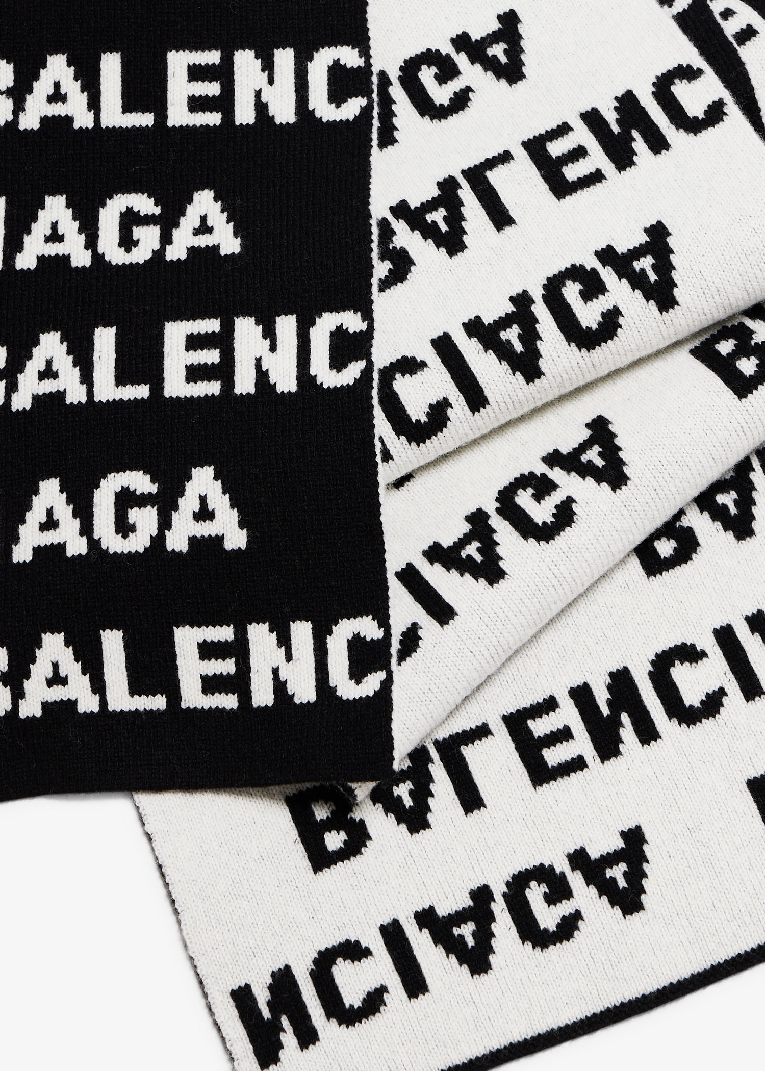 Balenciaga Allover Logo scarf for Women - Black in USA | Level Shoes
