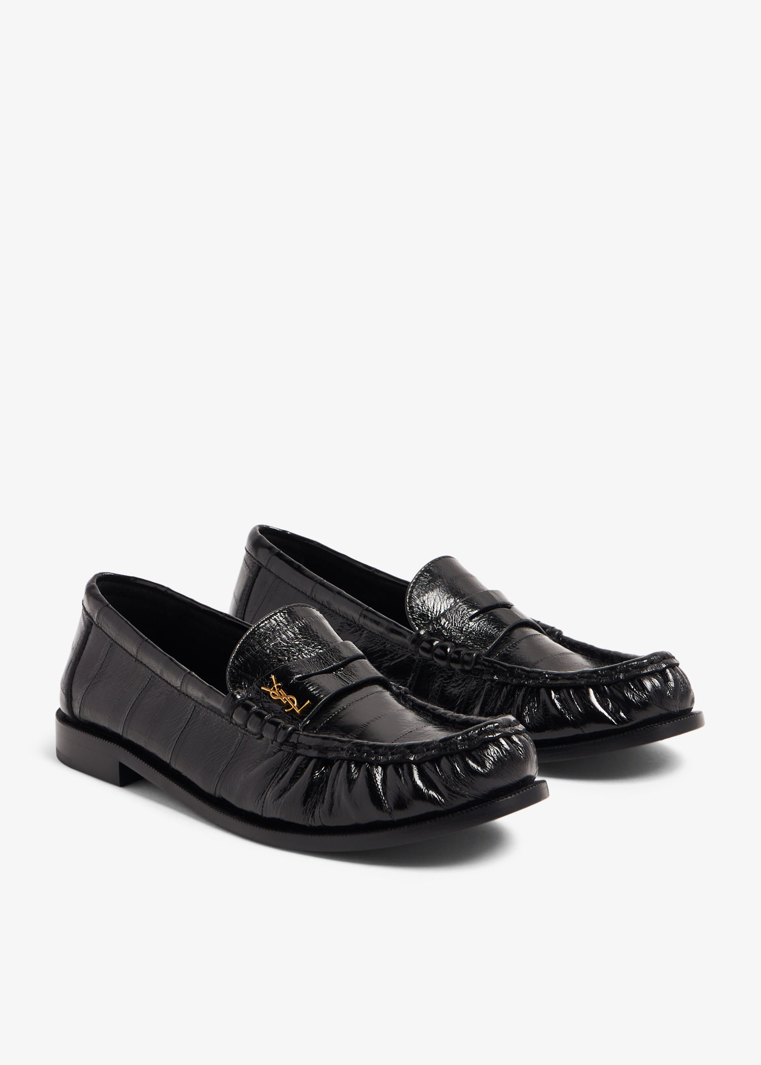 Saint Laurent Le Monogram penny loafers for Women - Black in