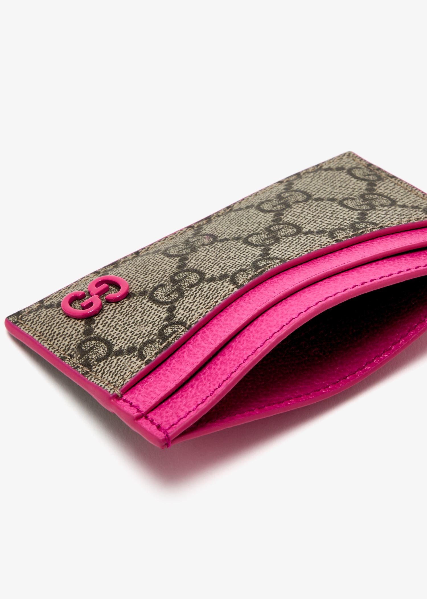小物 Gucci card case GG Supreme Black Kingsnake Print Card Case | GUCCI® PL