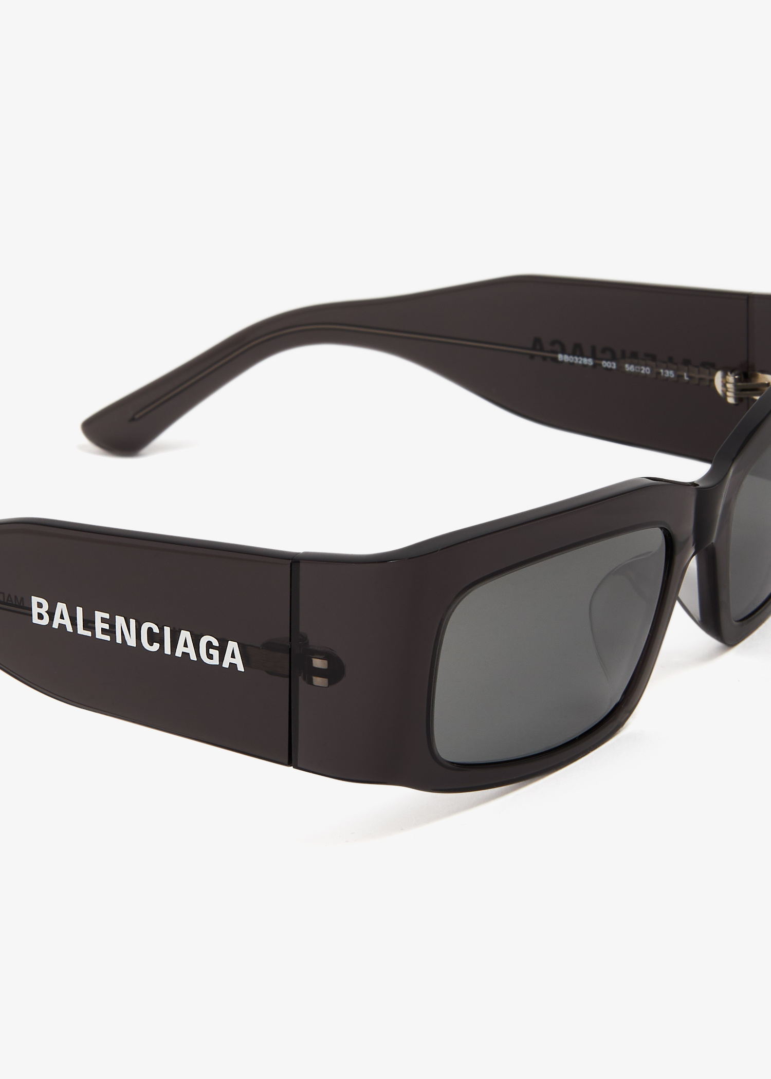 サングラス BALENCIAGA 'Paper Rectangle' sunglasses (773507T0039 5955) Balenciaga Paper rectangle sunglasses for Men - Black in UAE