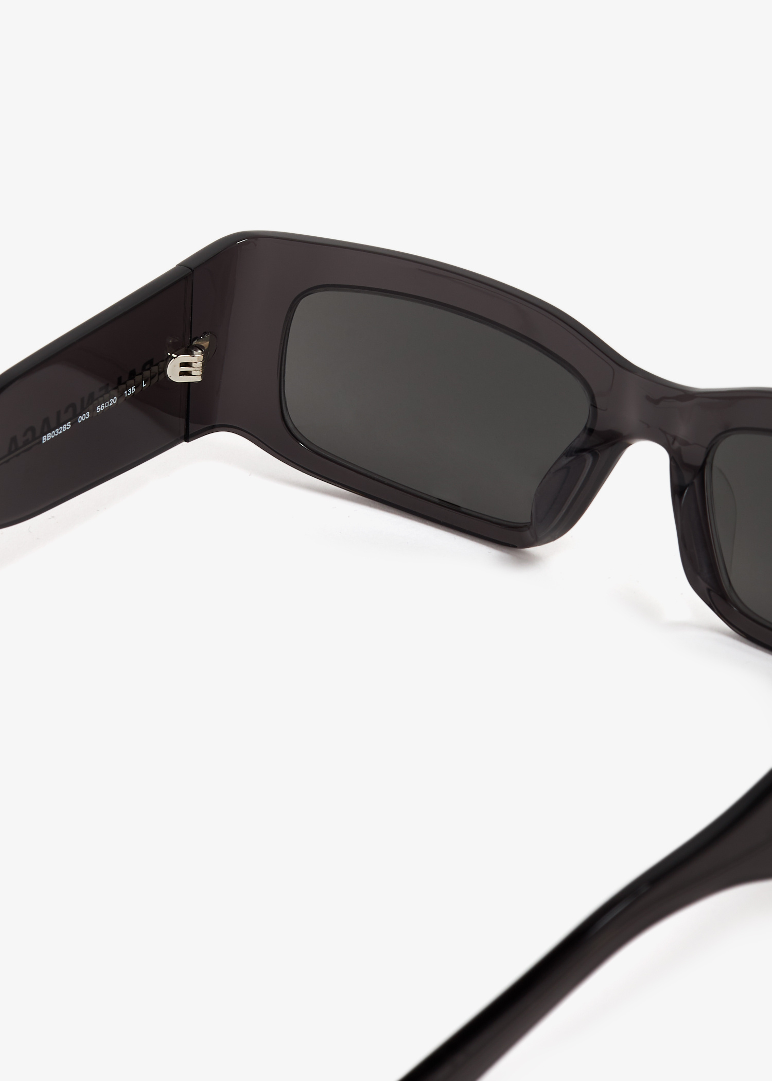 サングラス BALENCIAGA 'Paper Rectangle' sunglasses (773507T0039 5955) Balenciaga Paper rectangle sunglasses for Men - Black in UAE
