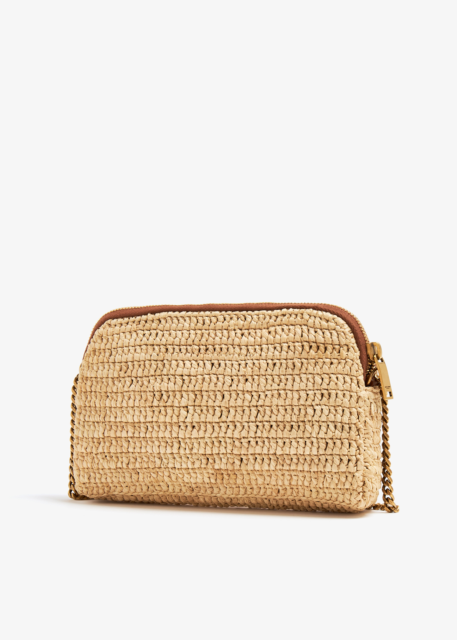 Saint Laurent Gaby zipped pouch for Women - Beige in UAE