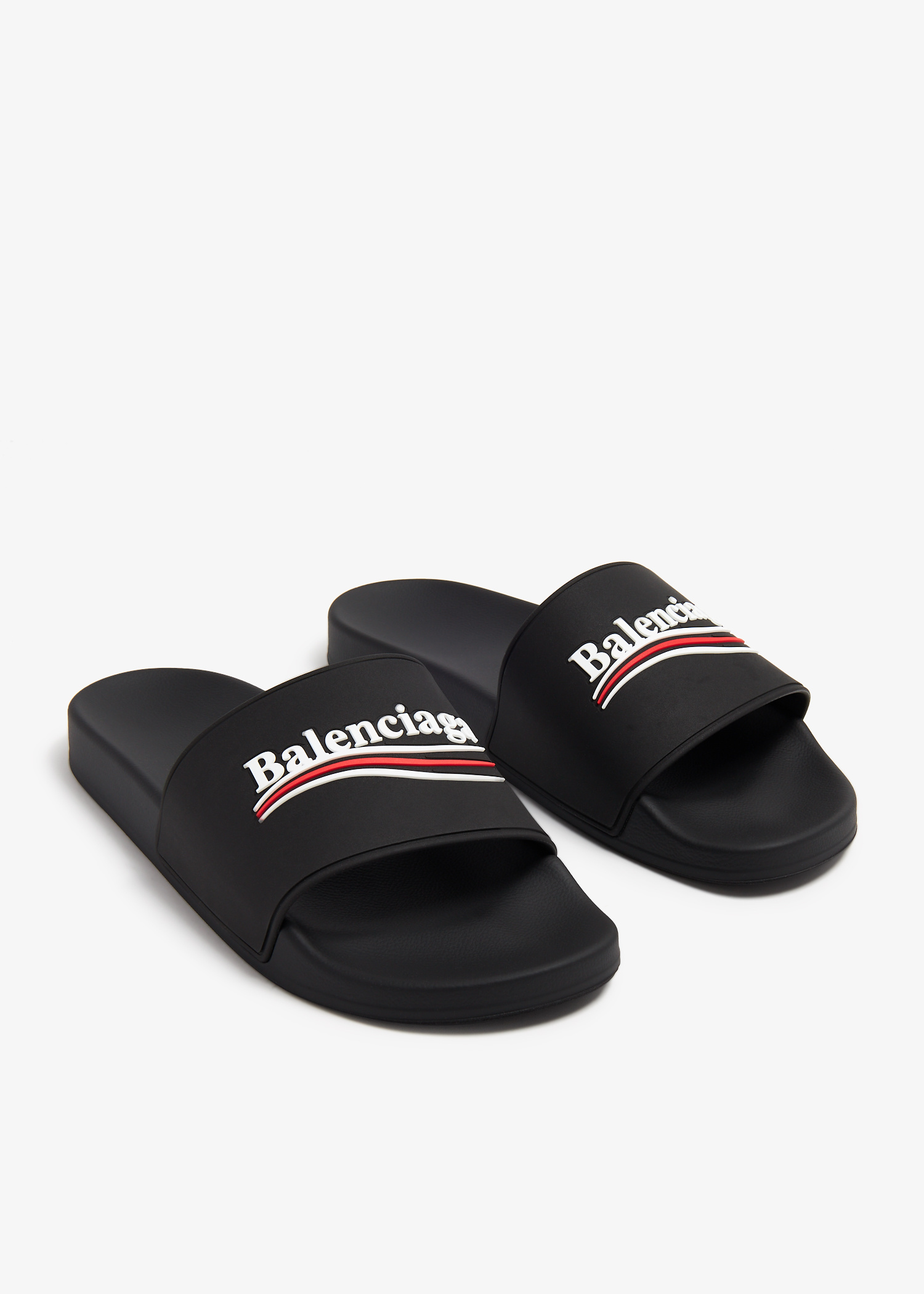 Balenciaga Pool slides for Men - Black in Oman | Level Shoes