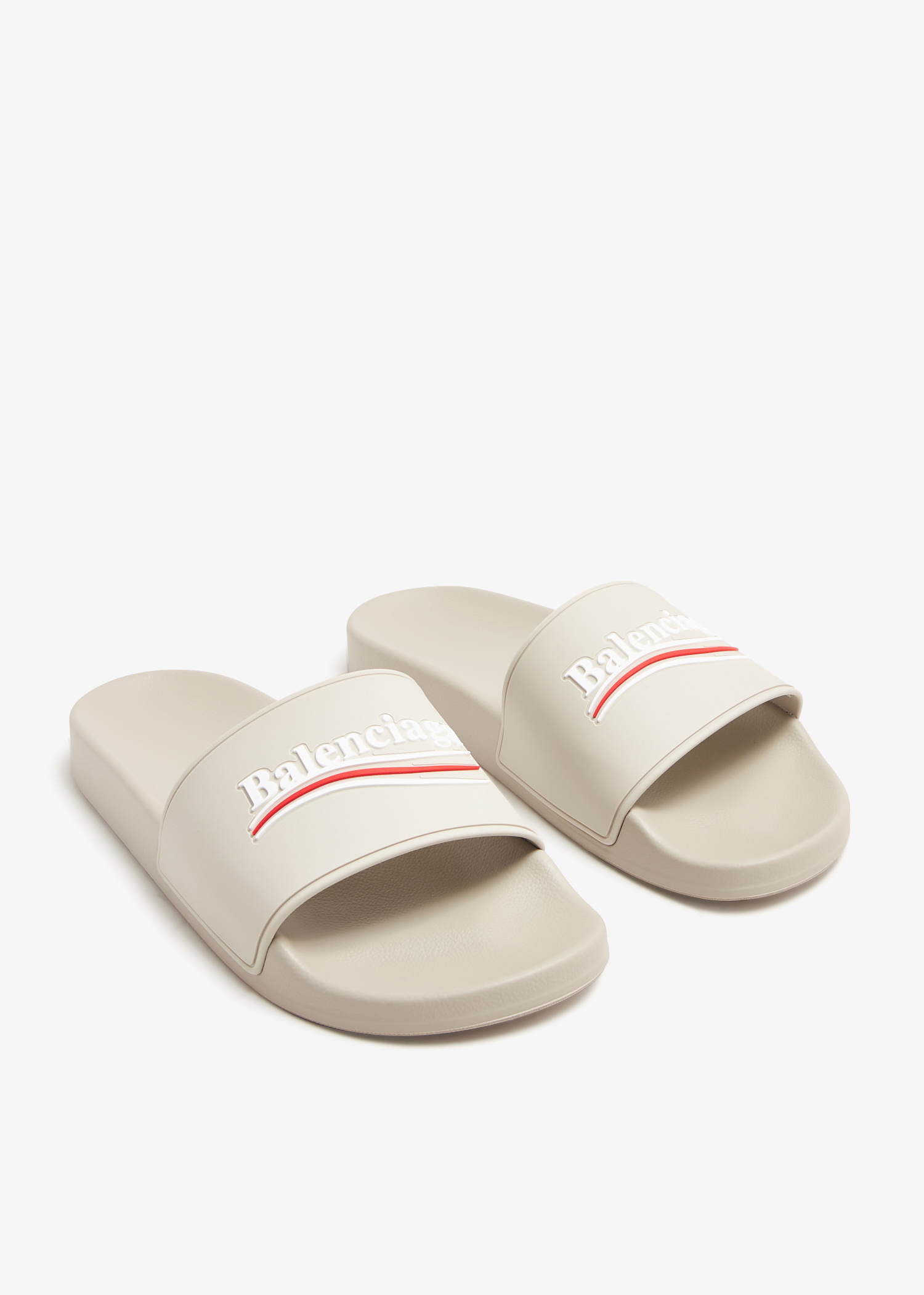 Balenciaga Pool slides for Men - Beige in UAE | Level Shoes Balenciaga Pool slides for Men - Beige in UAE | Level Shoes