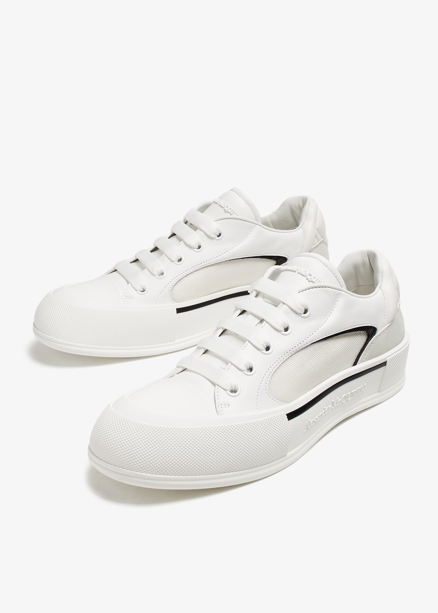 ALEXANDER MCQUEEN Men Sneakers 777241W4SS39061 WHITE BLACK w