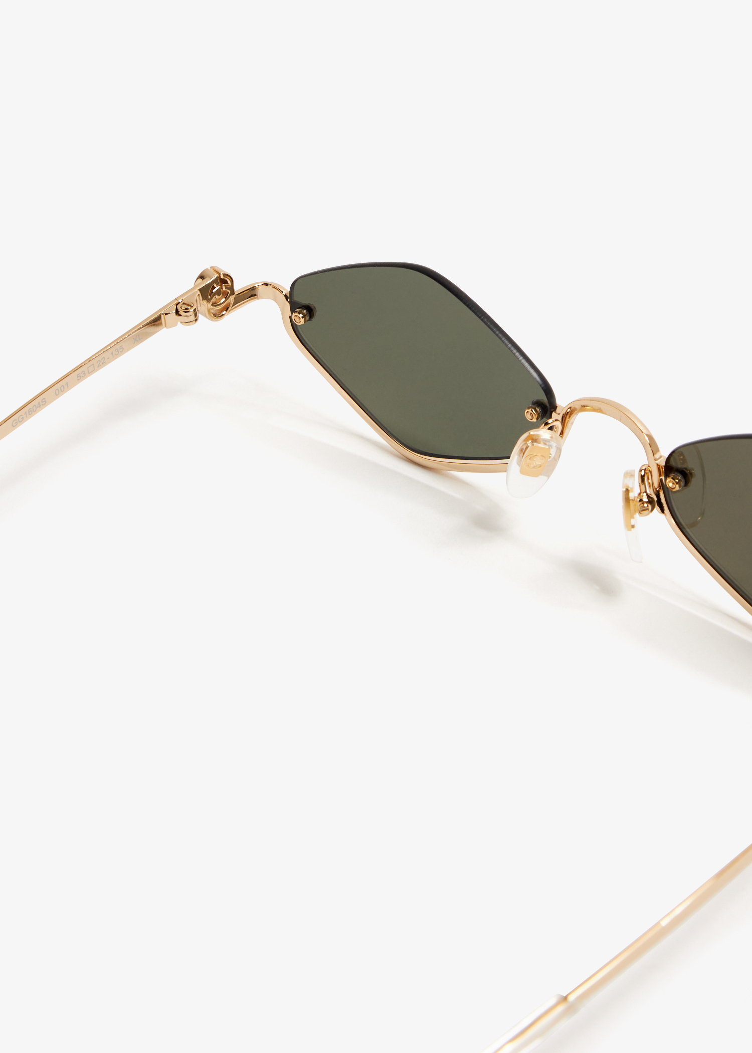 Gucci Diamond-frame sunglasses for Women - Gold in UAE 