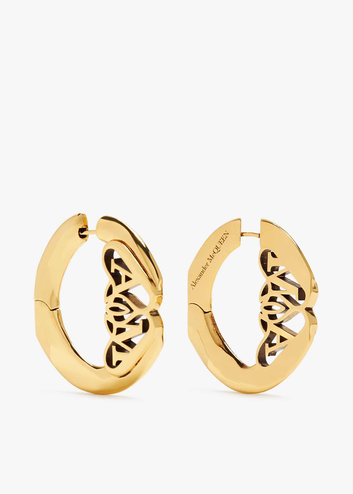 ピアス alexander mcqueen FW25 LOGO EARRINGS (836403 J161G0953) Women's Designer Earrings | Drop, Hoop & Stud | Alexander