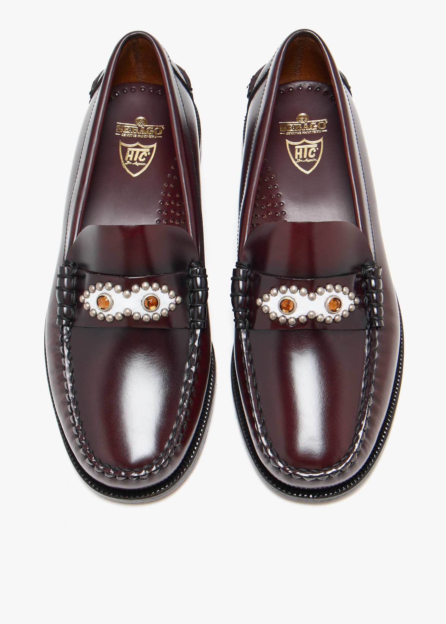 Sebago x HTC LA Classic Dan Eyes 男士乐福鞋- 酒红色在阿联酋