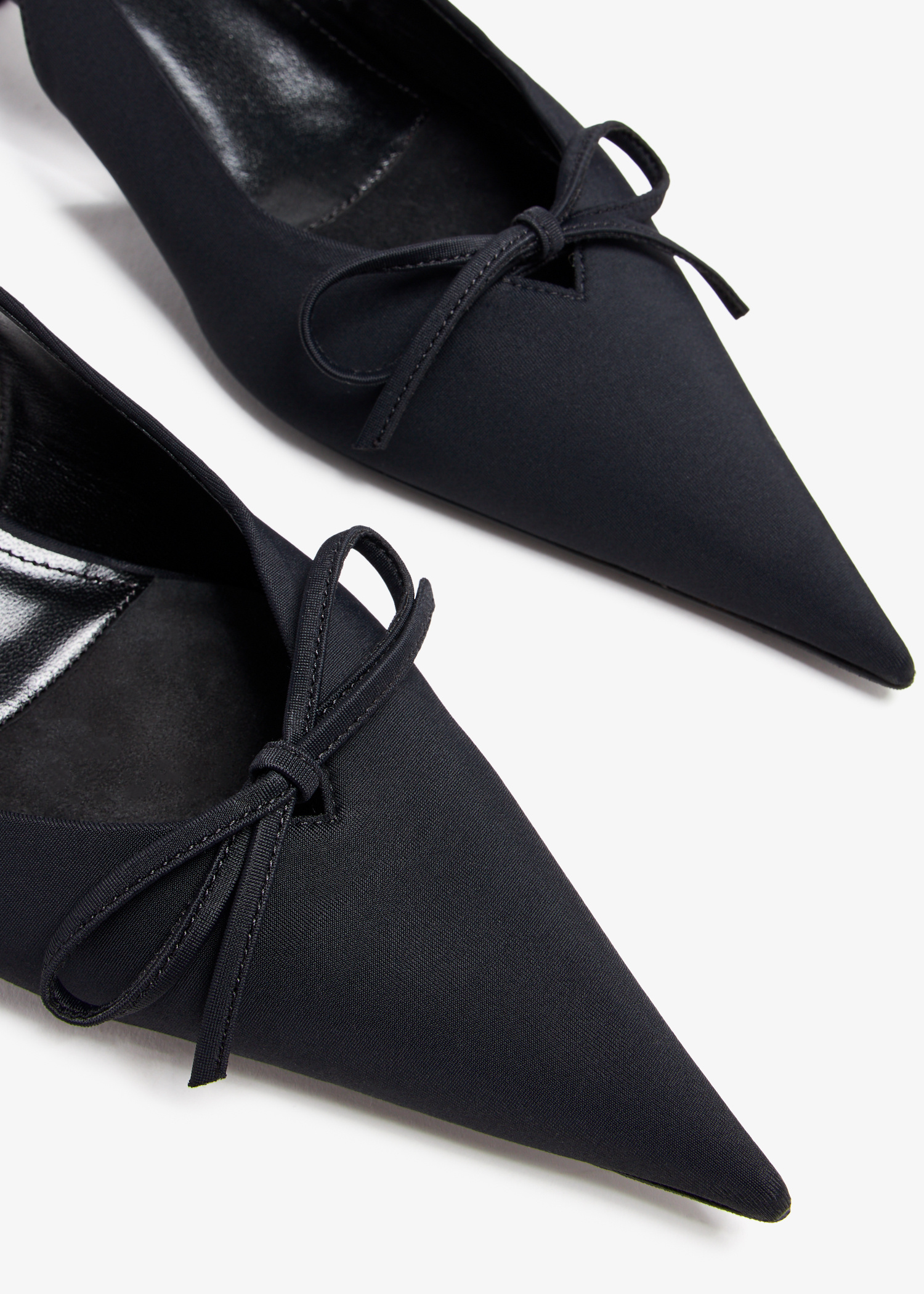 Balenciaga Knife Bow sling pumps for Women - Black in USA