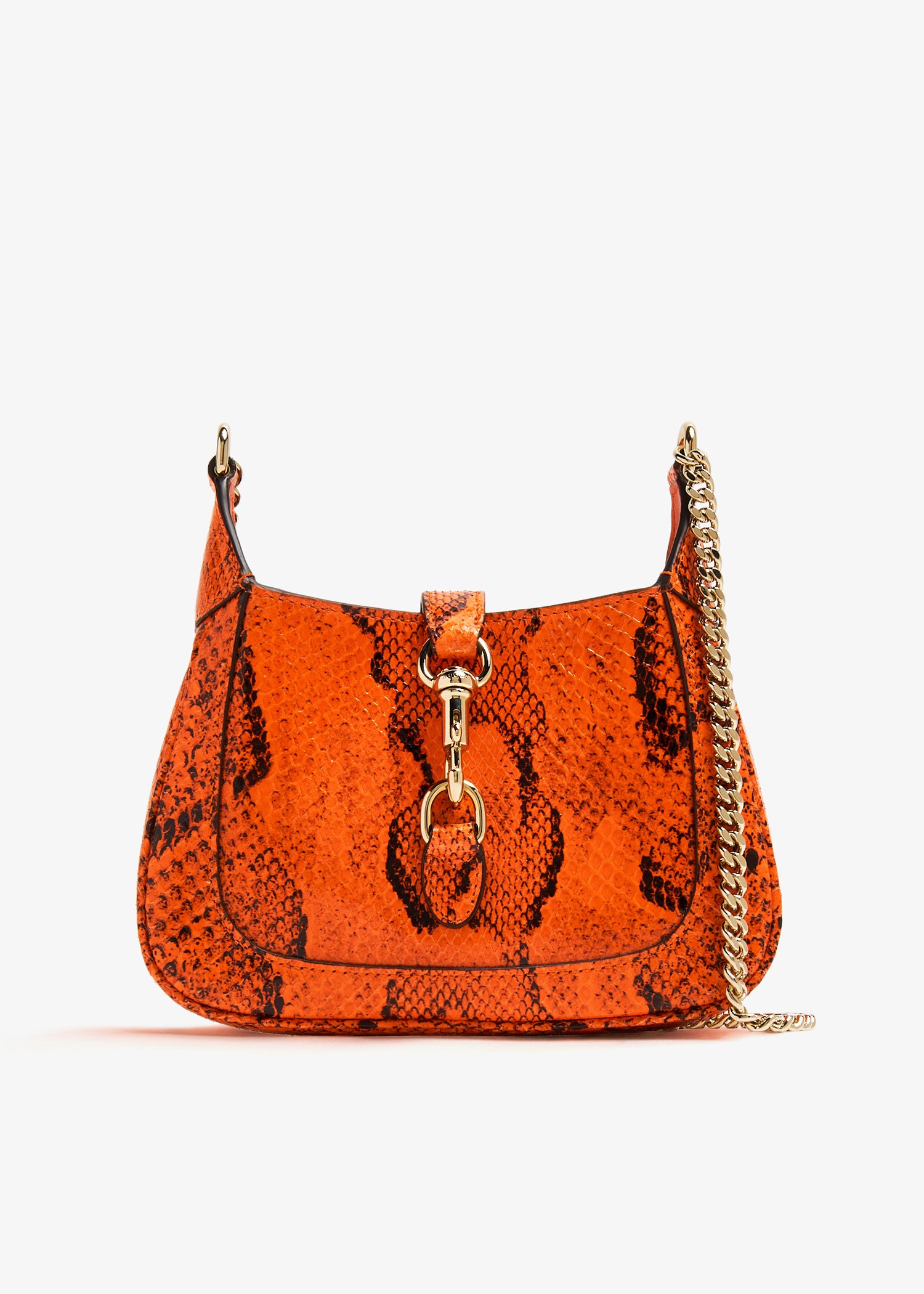 Gucci Jackie Notte python mini bag for Women - Orange in UAE