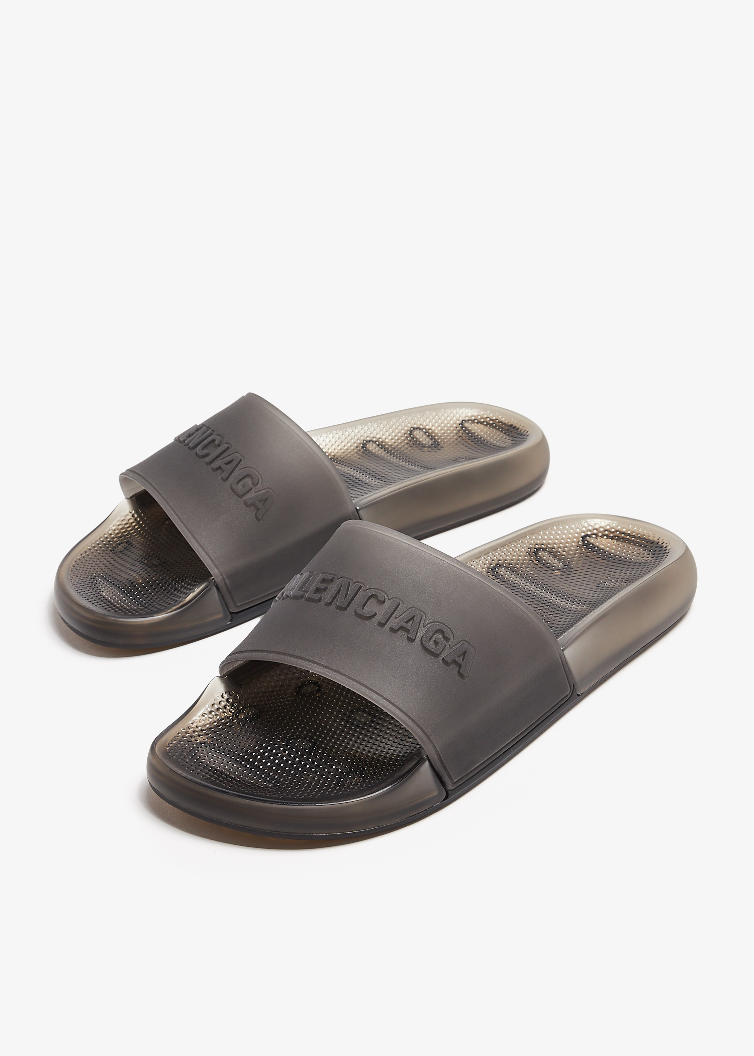 Balenciaga Pool transparent slides for Men - Grey in Bahrain