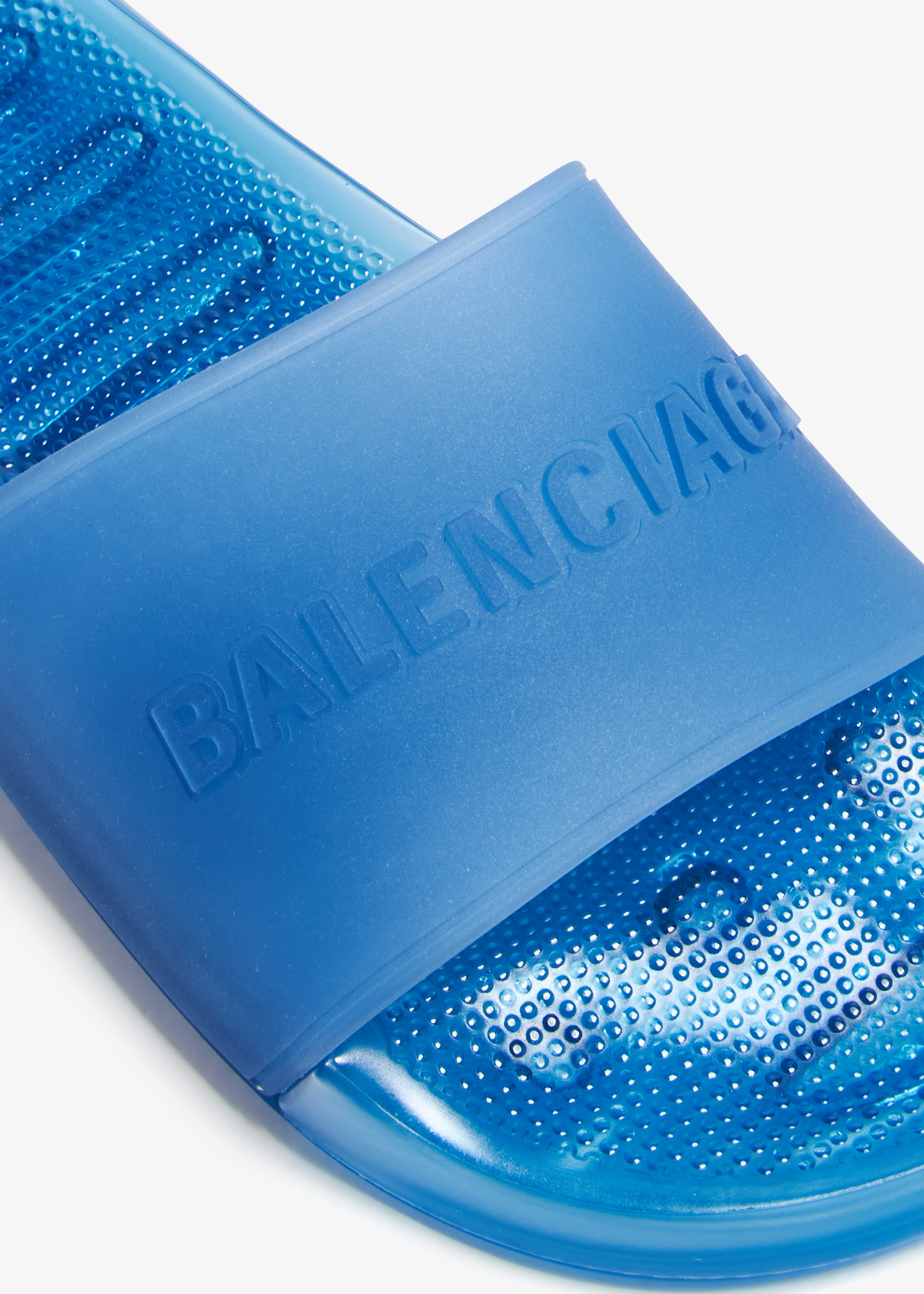 【 BALENCIAGA 】 Pool Transparent Slide サンダル Buy Balenciaga Pool Slide 'Blue Transparent' - 785475 W2DZ1