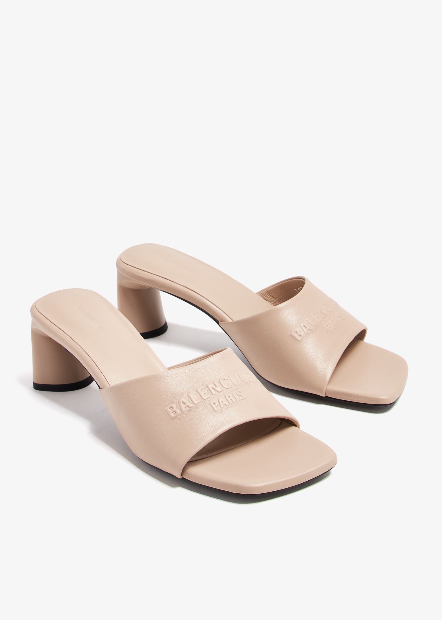 【関税送料込み】Balenciaga DUTY FREE 60MM サンダル ホワイト の ウィメンズ Duty Free フラットサンダル スニーカー
