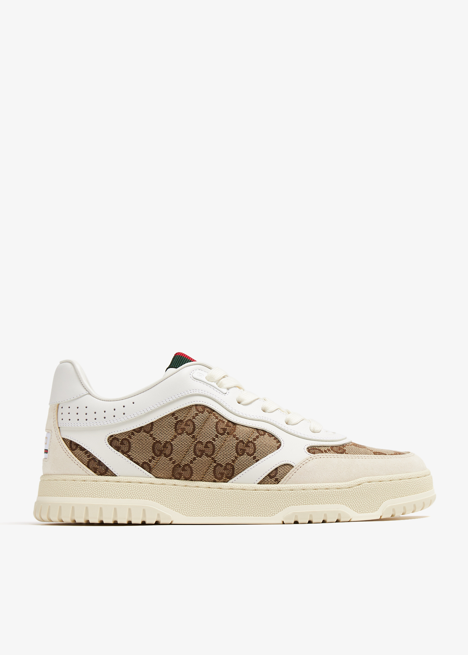 【関税&送料込】Gucci Cappuccino Fabric And Suede Sneakers Gucci Cappuccino Fabric And Suede Sneaker SS25 Collection