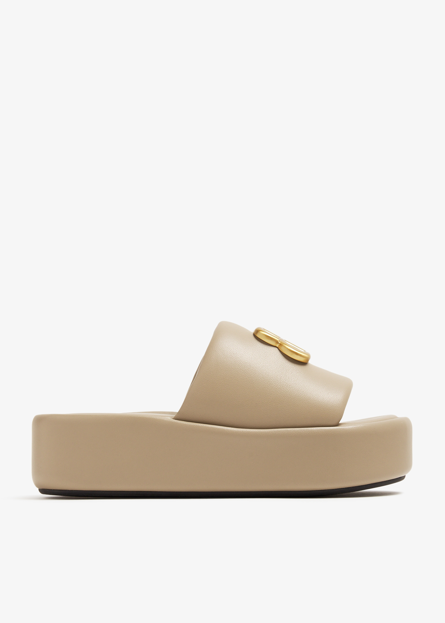 Balenciaga Rise slide sandals for Women - Beige in UAE Balenciaga Rise slide sandals for Women - Beige in UAE