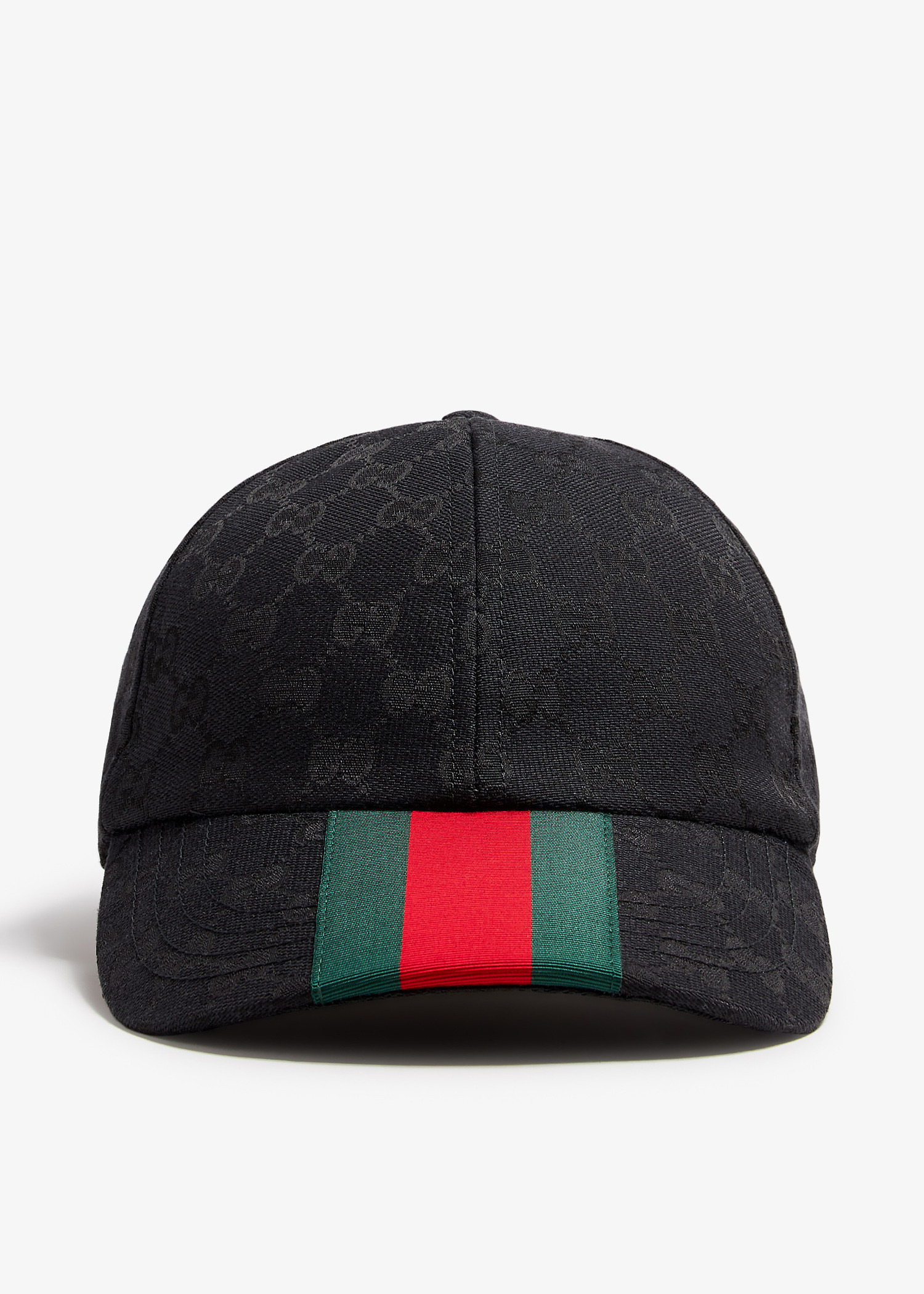 【関税＆送料込み】Gucci Web Detail Baseball Cap Original GG canvas baseball hat with Web in black | GUCCI® US