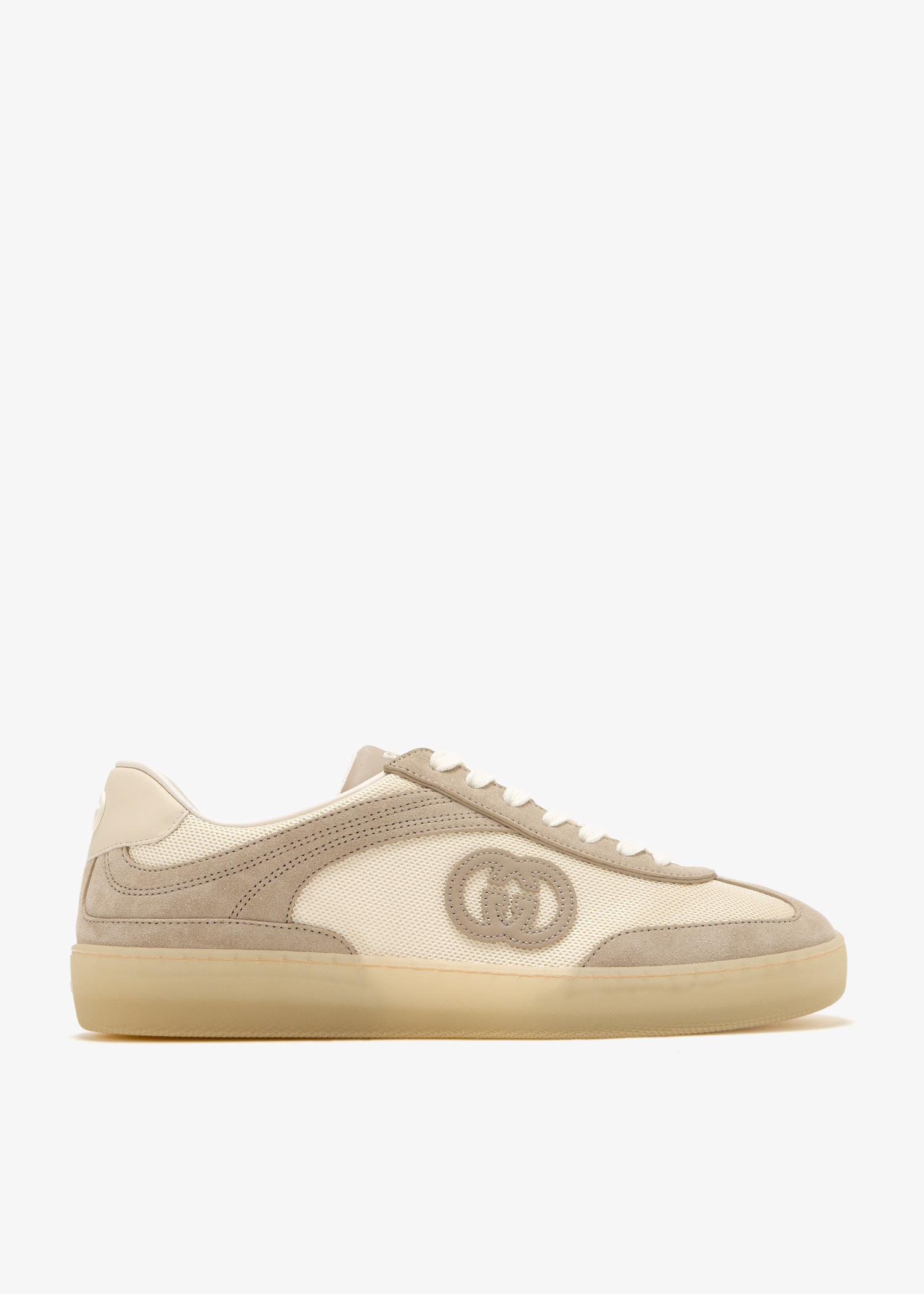 【GUCCI】Interlocking GEmbossedLogoMen'sSlippers BeigeEbony Gucci GG Horsebit Slipper in Beige & Ebony Men's Size 8 US